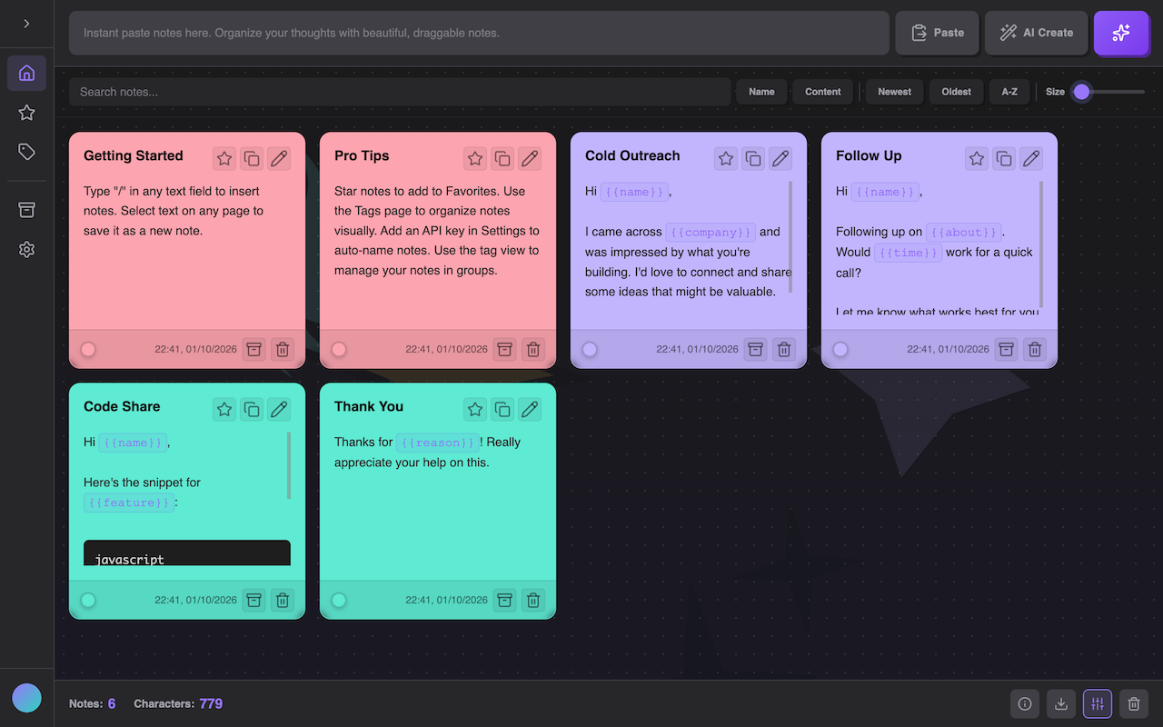 BlockNotes screenshot 1