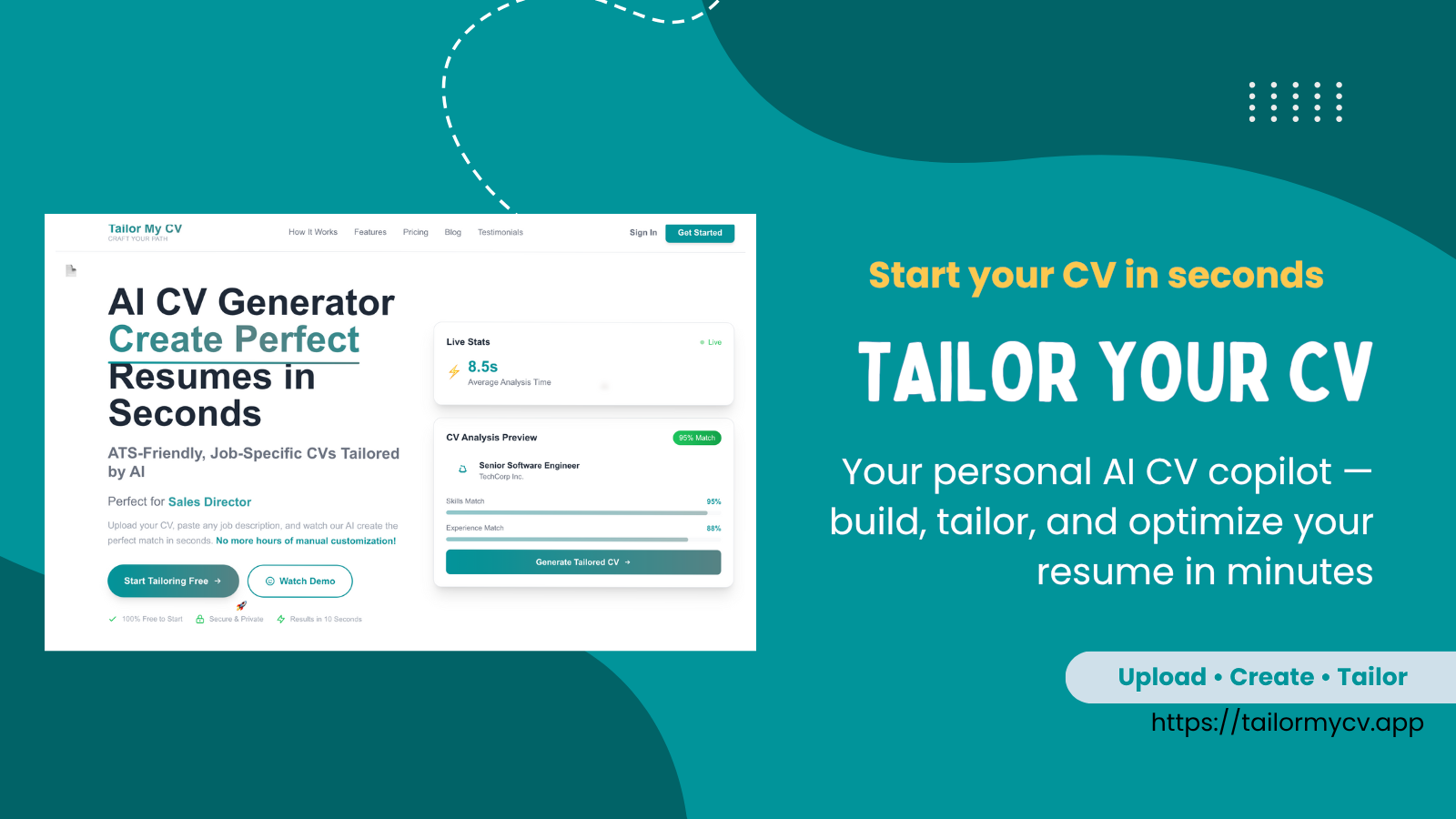 Tailor My CV screenshot 1