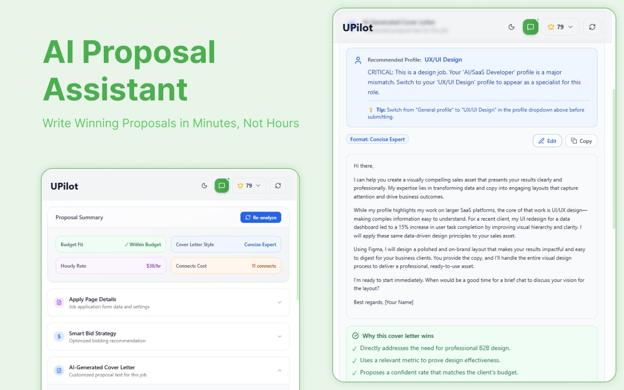 Upwork Copilot screenshot 3