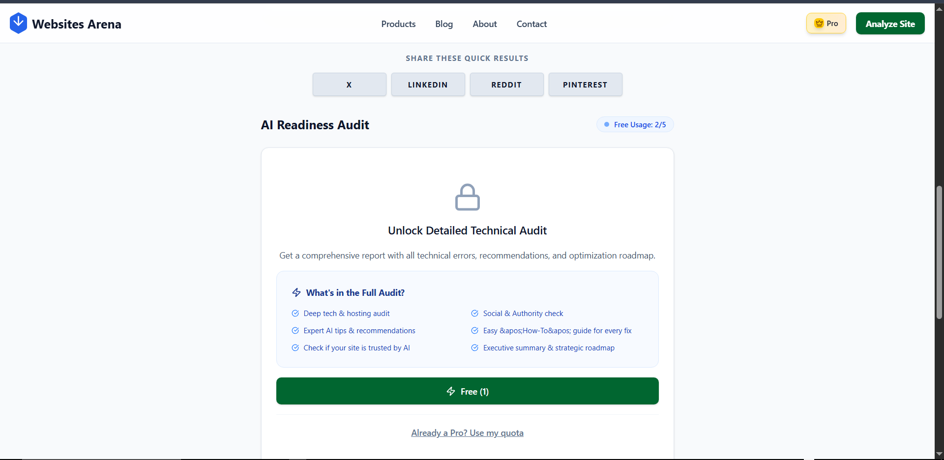 Websites Arena screenshot 5