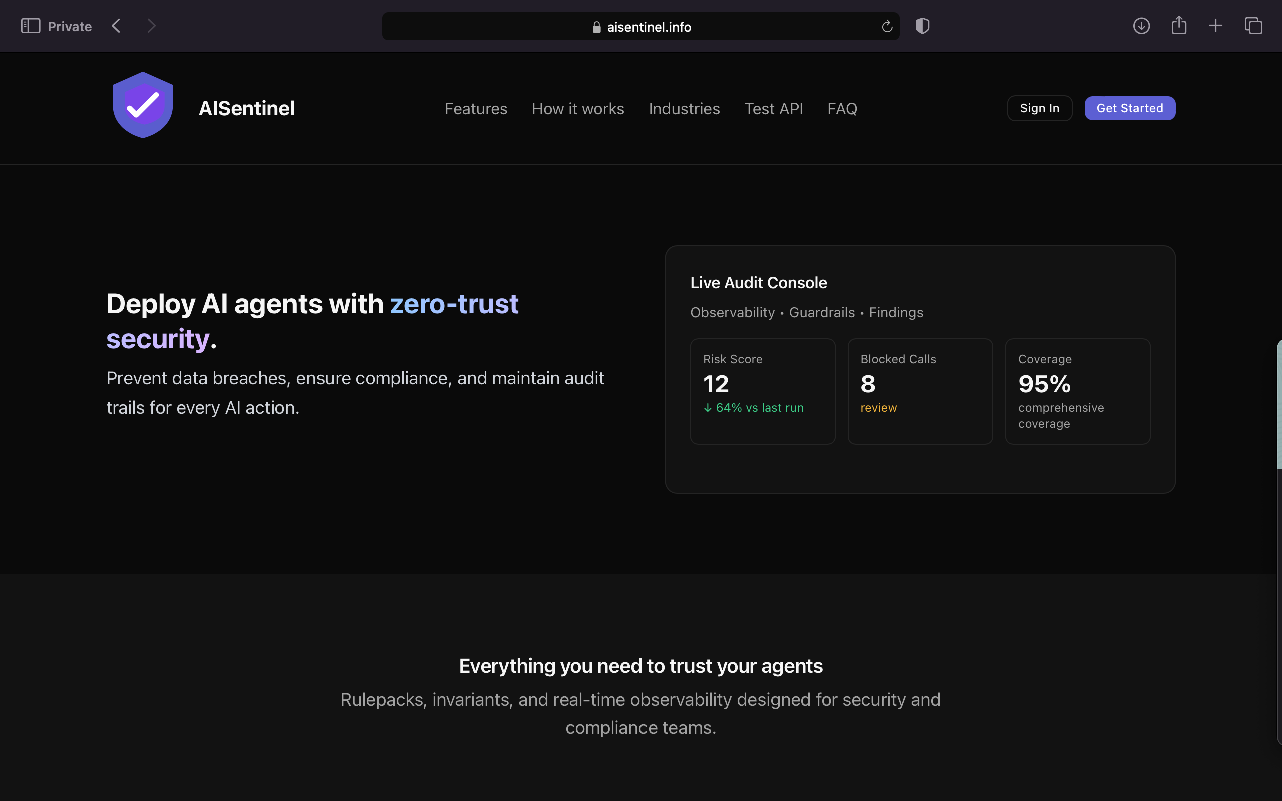AISentinel SDKs screenshot 1