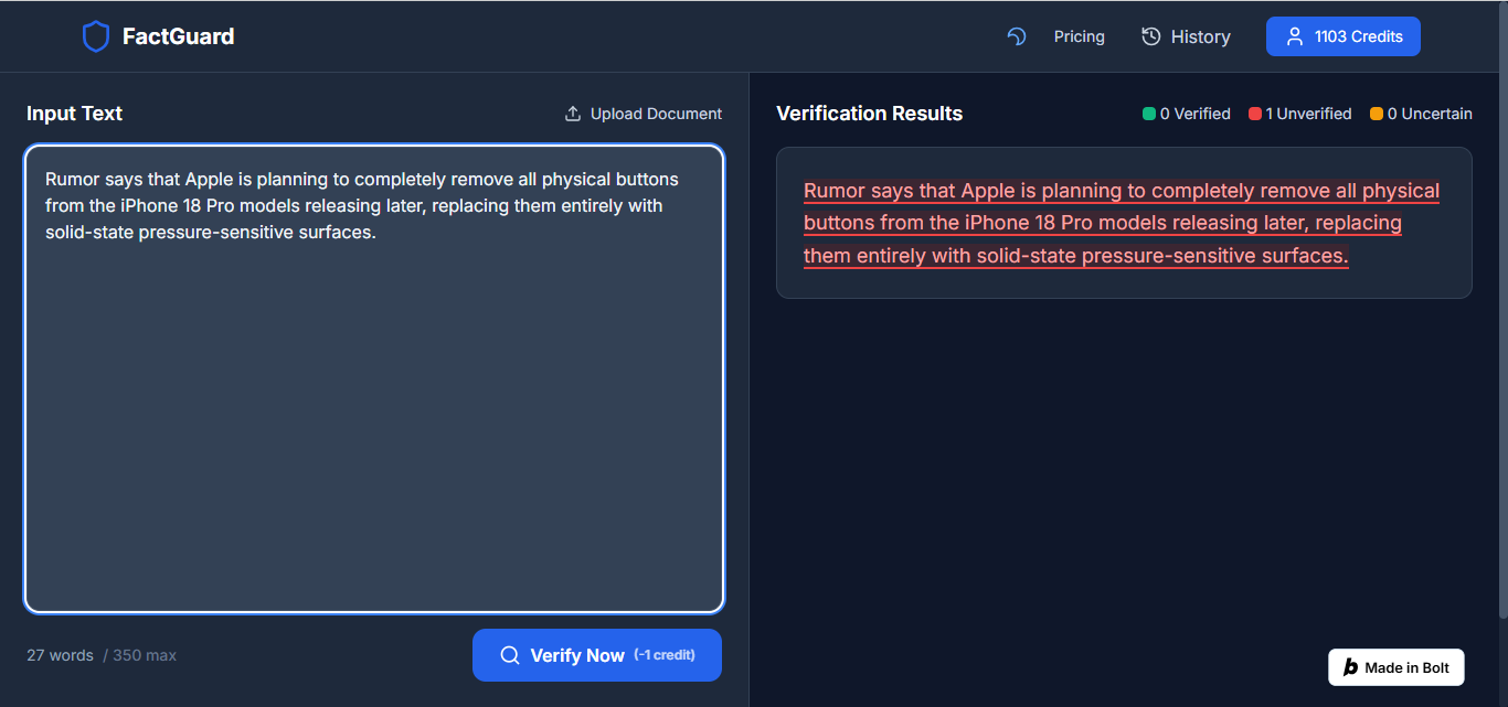 FactGuard screenshot 3