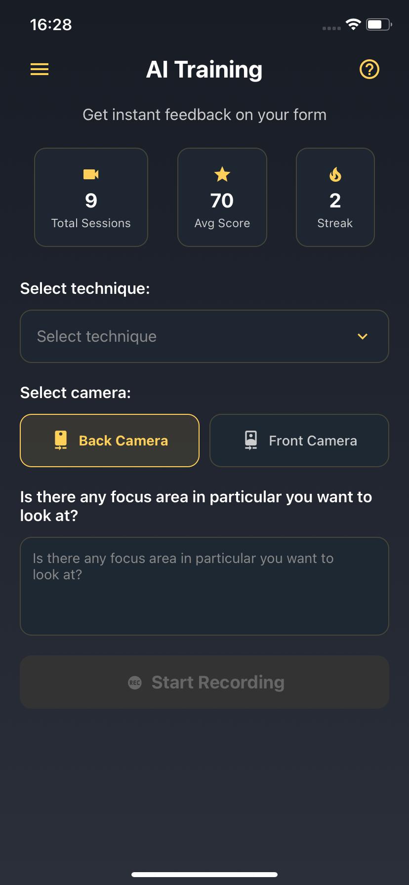 SensAI.PT - AI personal trainer screenshot 3