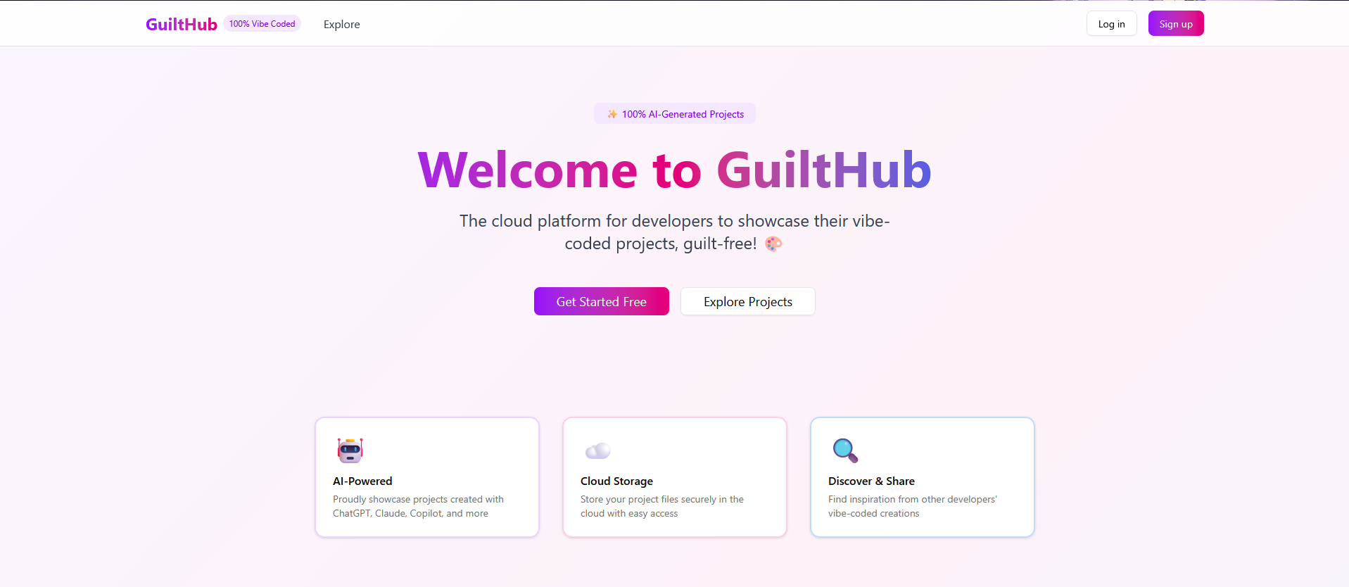 GuiltHub screenshot 1