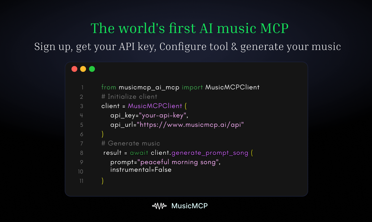 World's First AI Music MCP screenshot 4