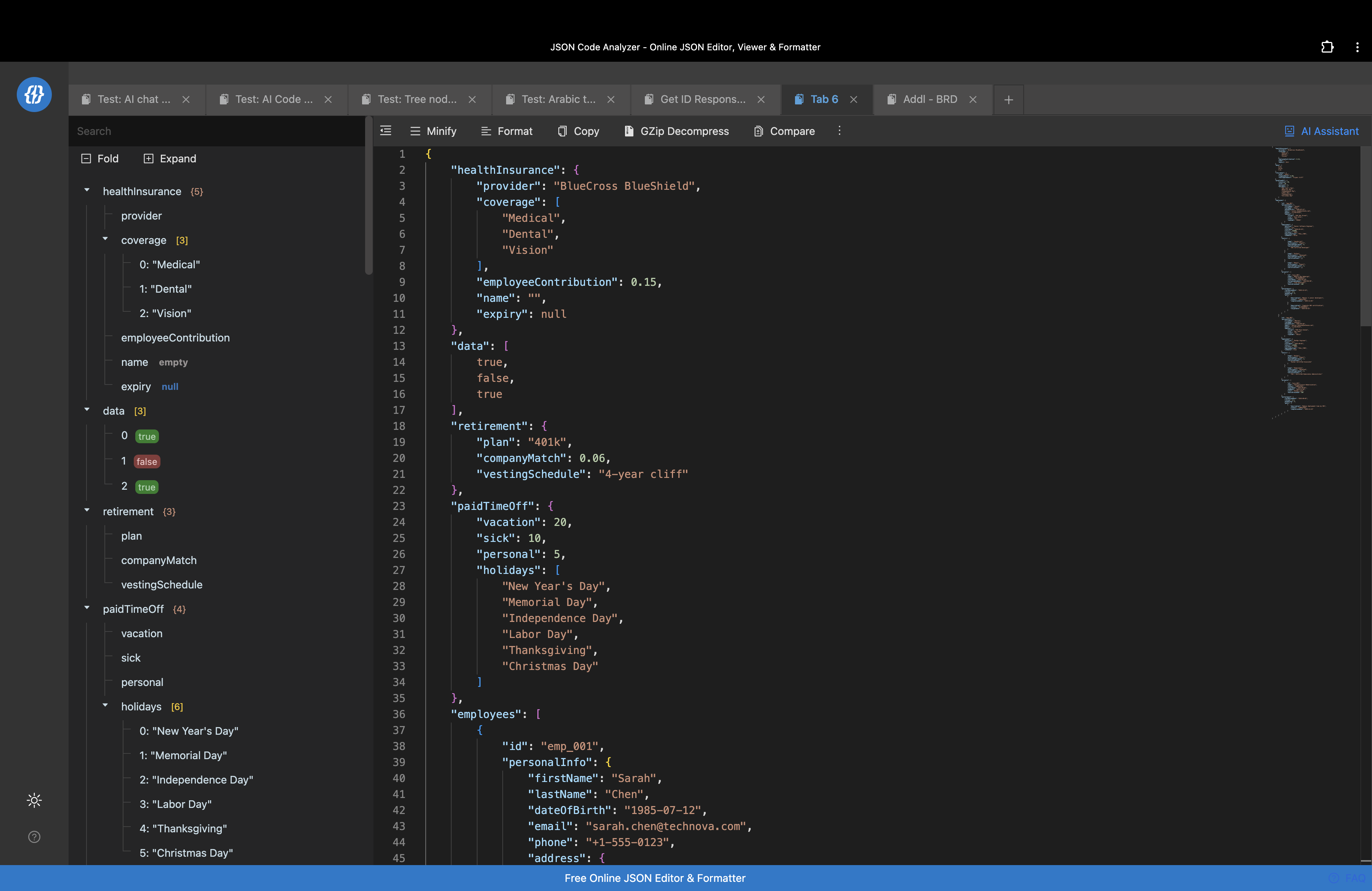 JSON Editor & Analyzer screenshot 3