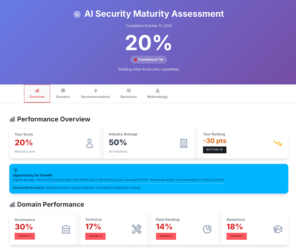 Shadow AI Maturity Assessment screenshot 2