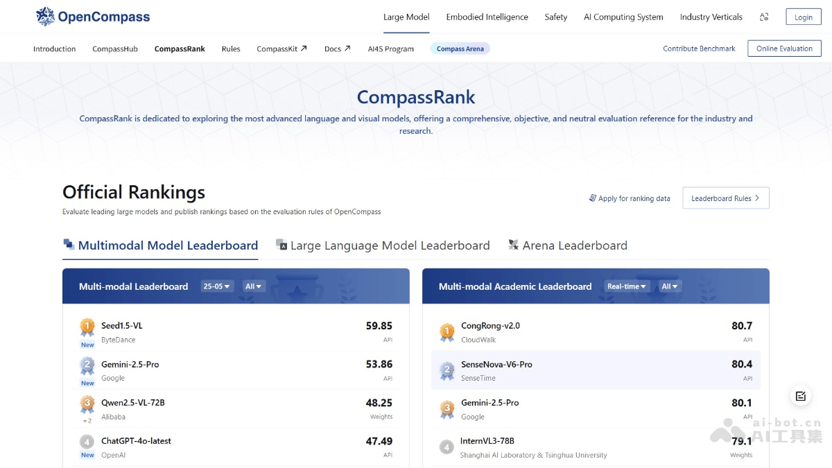 OpenCompass screenshot 1