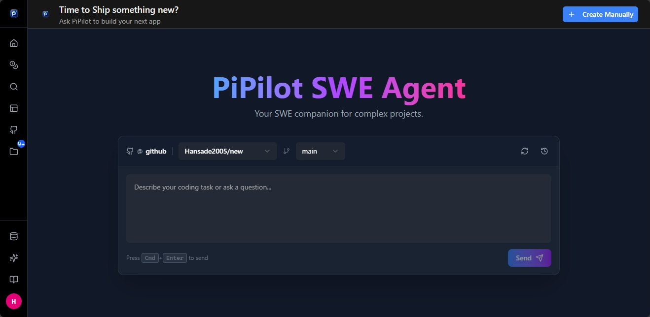 PiPilot SWE Agent screenshot 1