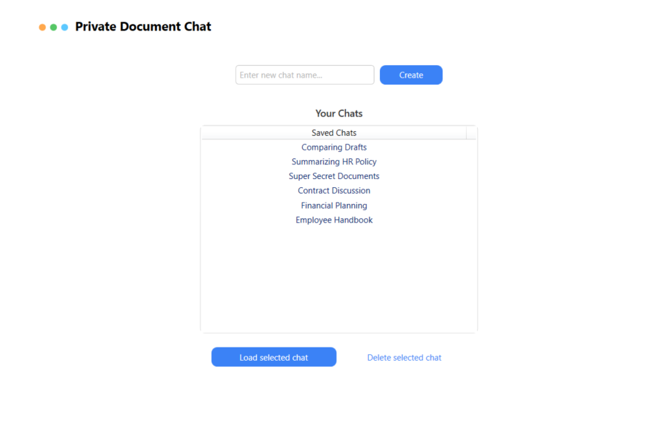 Private Document Chat screenshot 3