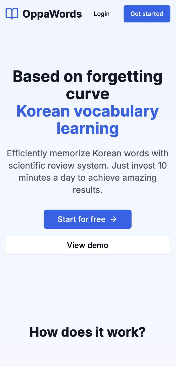 OppaWords screenshot 1