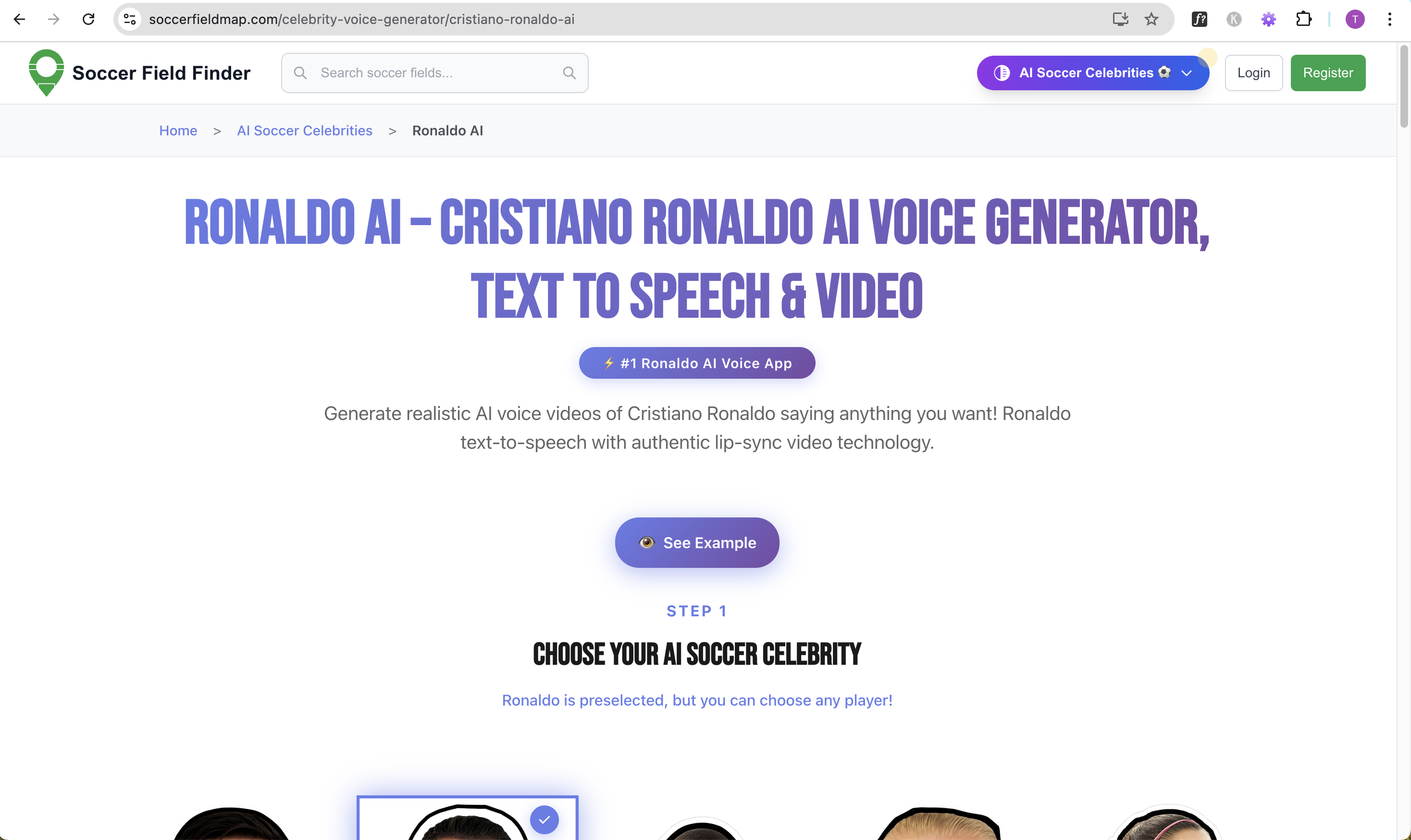 Soccer Field Finder + AI Voices screenshot 2