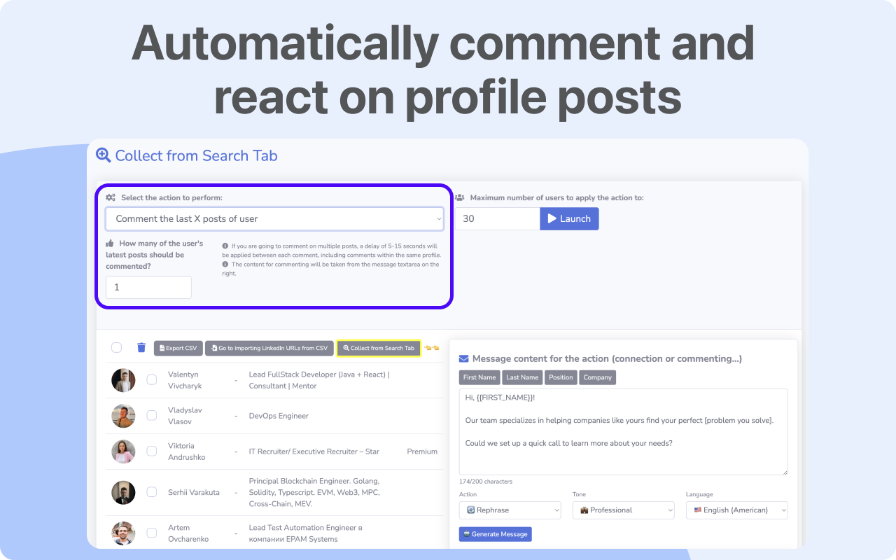 LinkedIn Automation Tool with AI screenshot 3