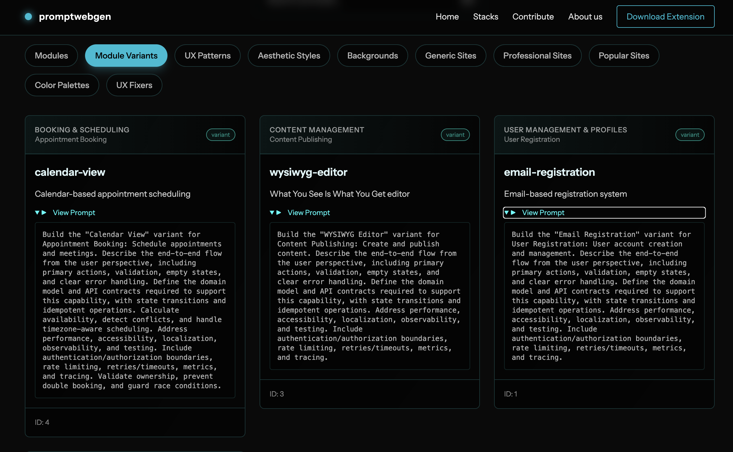 PromptWebGen screenshot 6