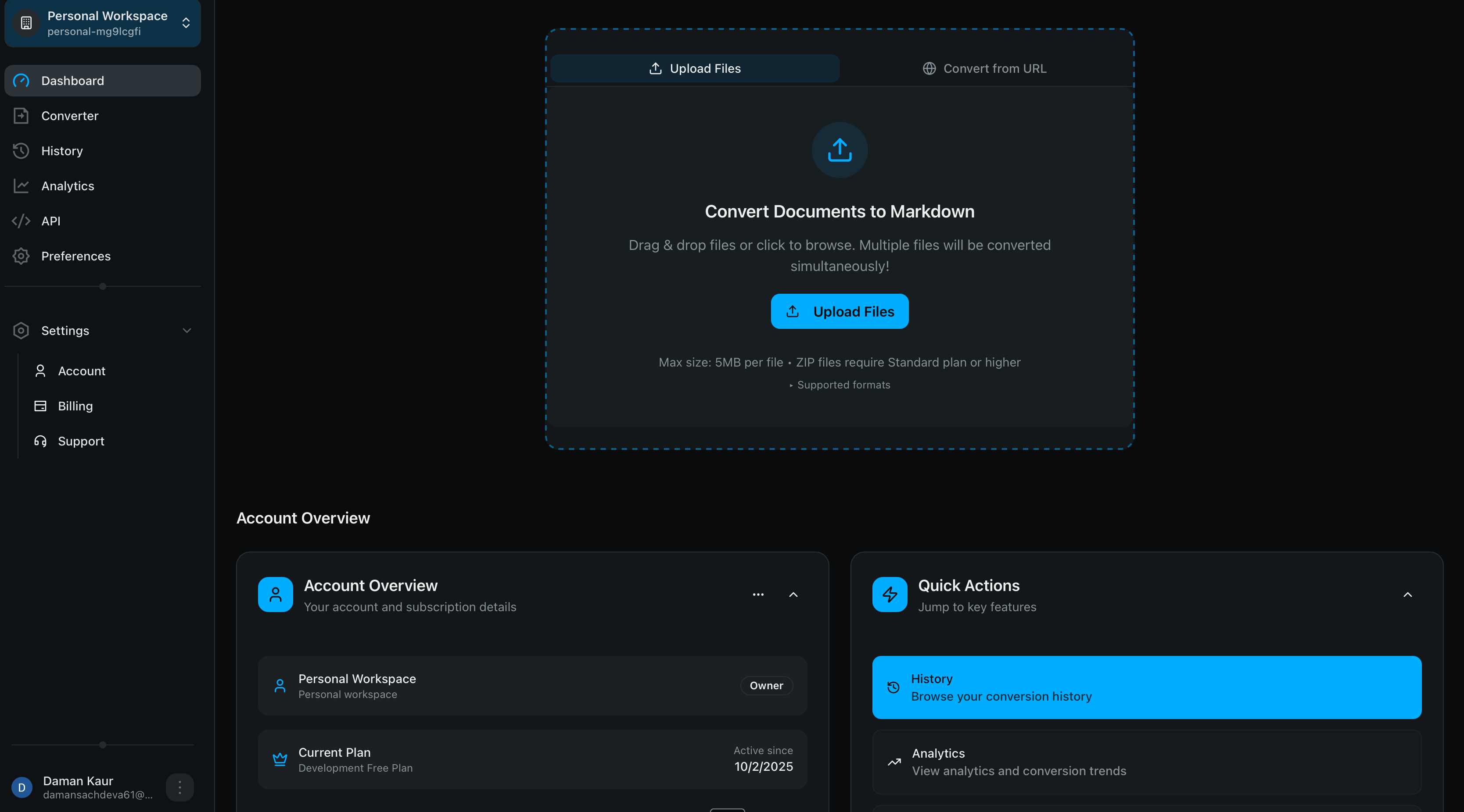 MarkdownConverters: Files → Markdown screenshot 1