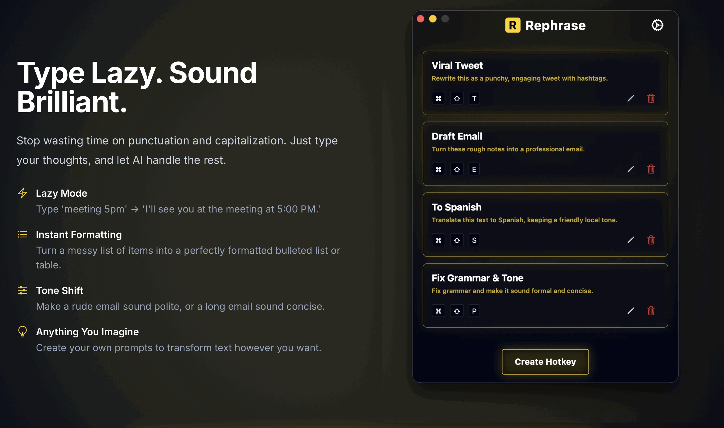 Rephrase screenshot 2