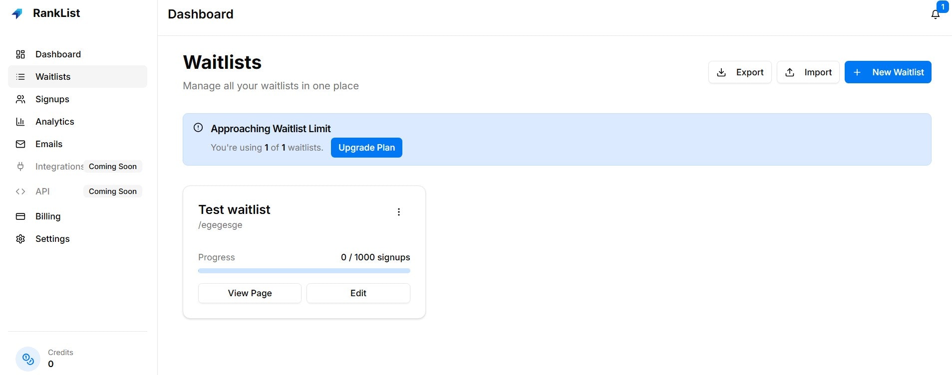 RankList screenshot 5