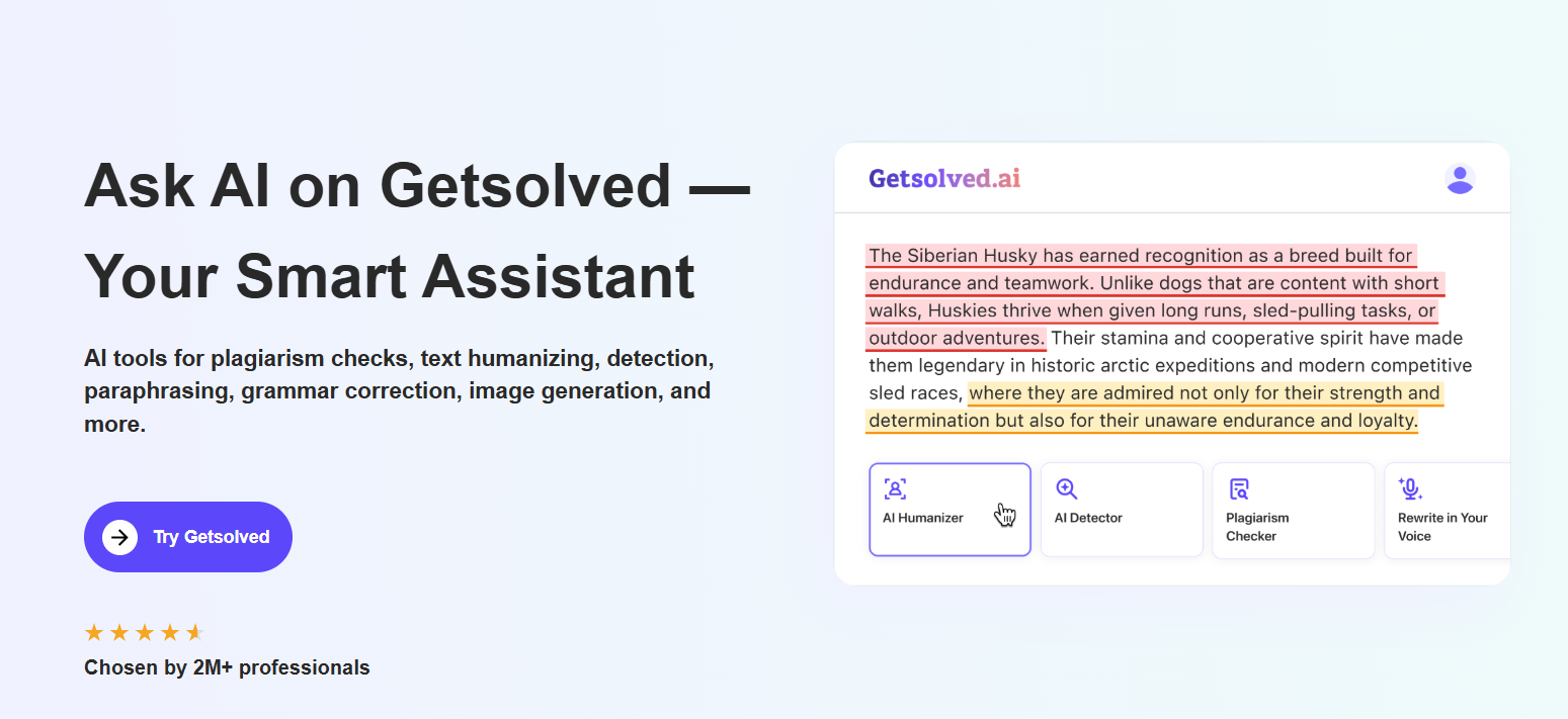 Getsolved.ai Answer AI screenshot 1