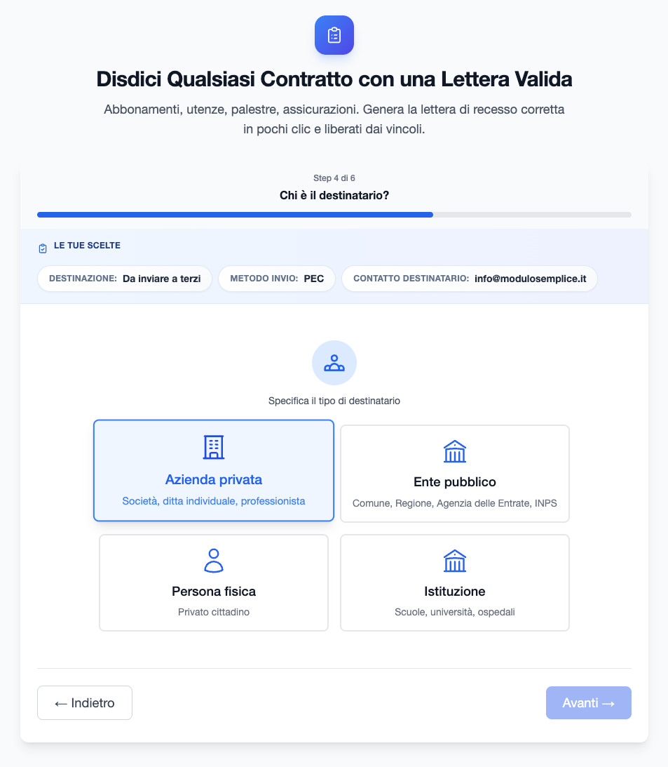 ModuloSemplice screenshot 3