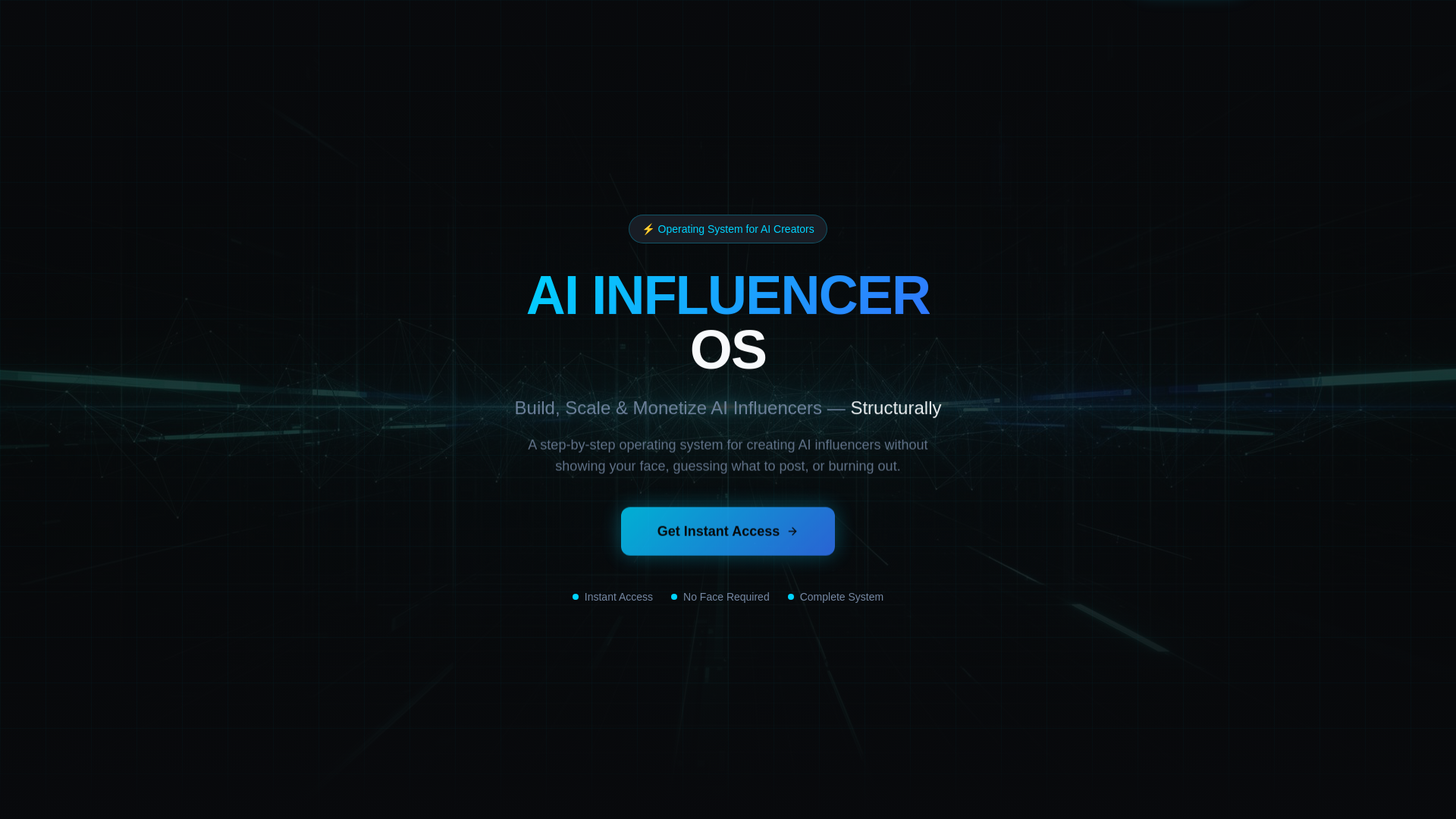 AI Influencer OS Launch screenshot 1