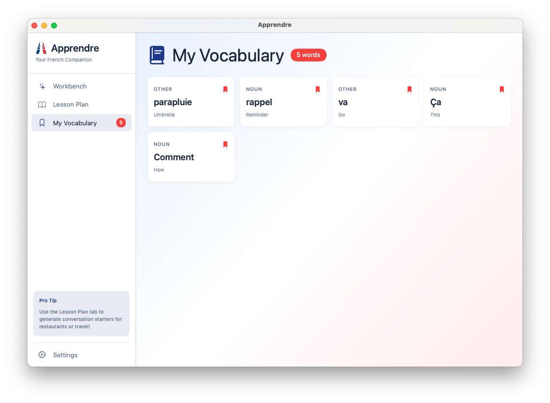 Apprendre - Master french, privately screenshot 5