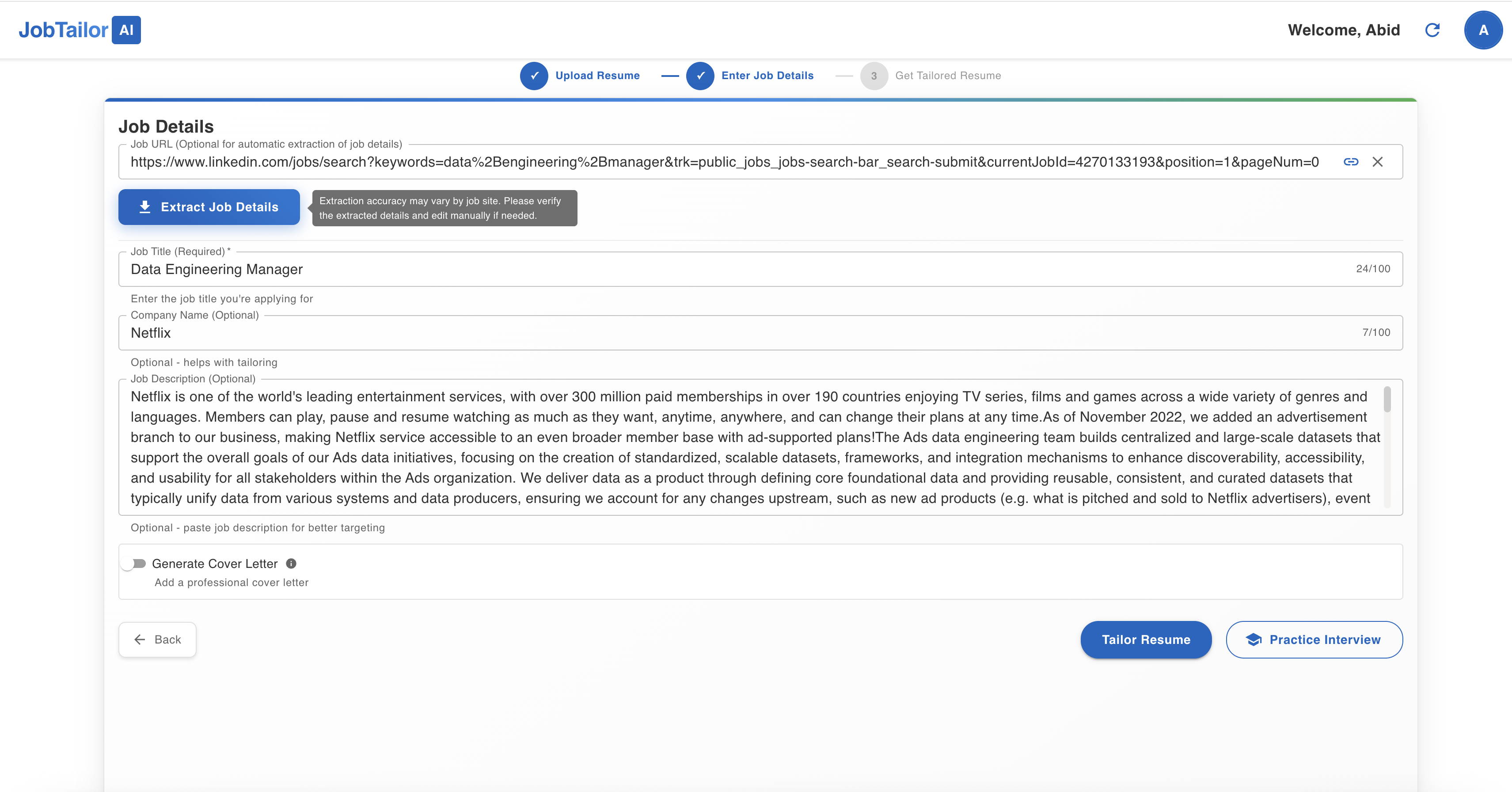 JobTailorAI screenshot 10