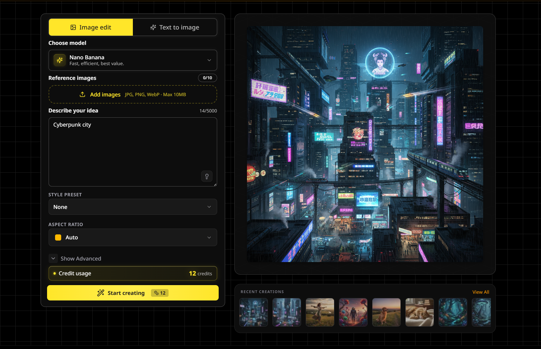 Nano Banana AI - Free Image Generator screenshot 1