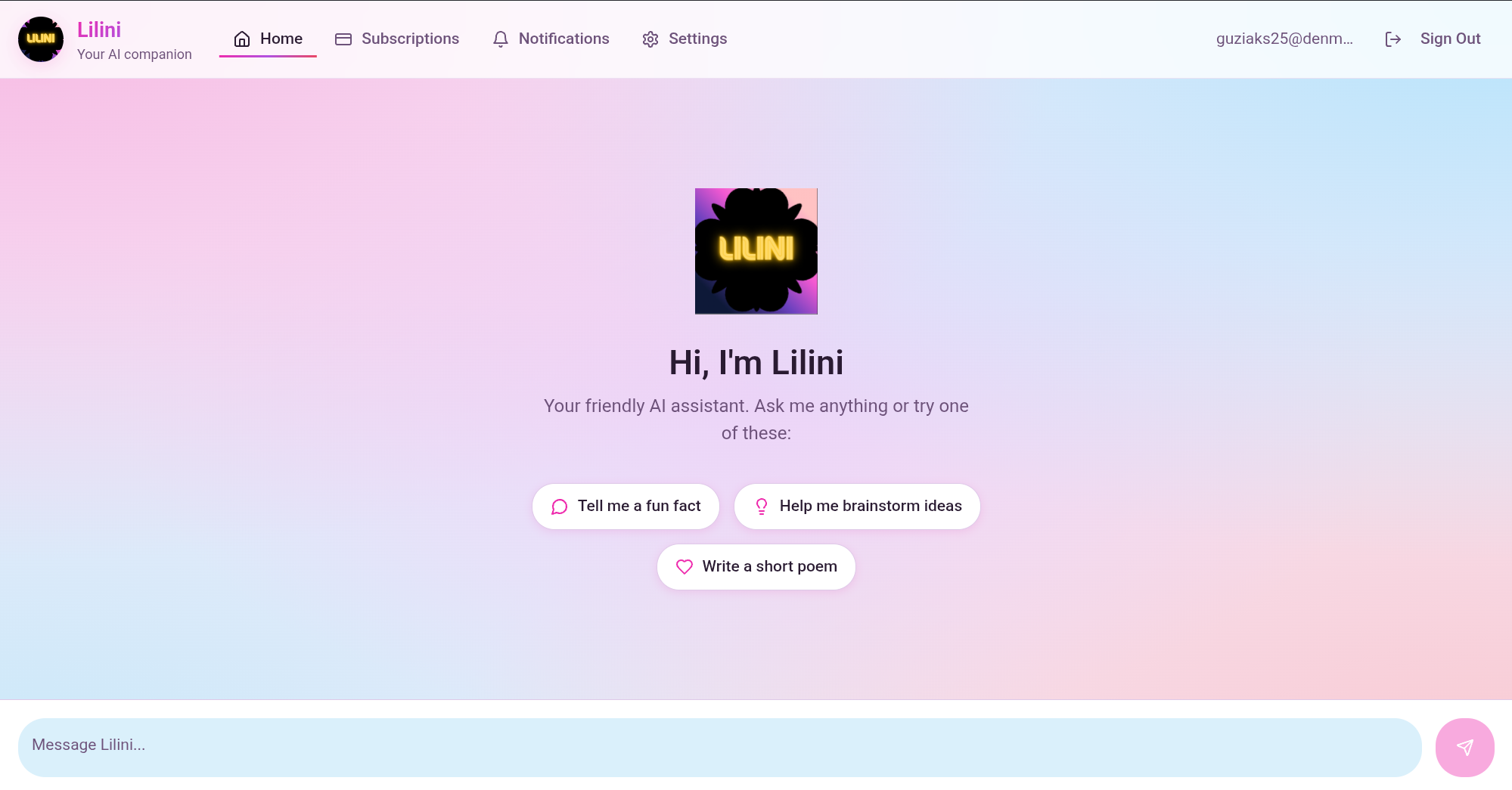 Lilini ai screenshot 2