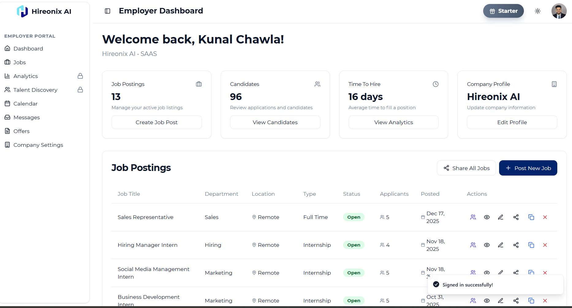 Hireonix AI screenshot 4