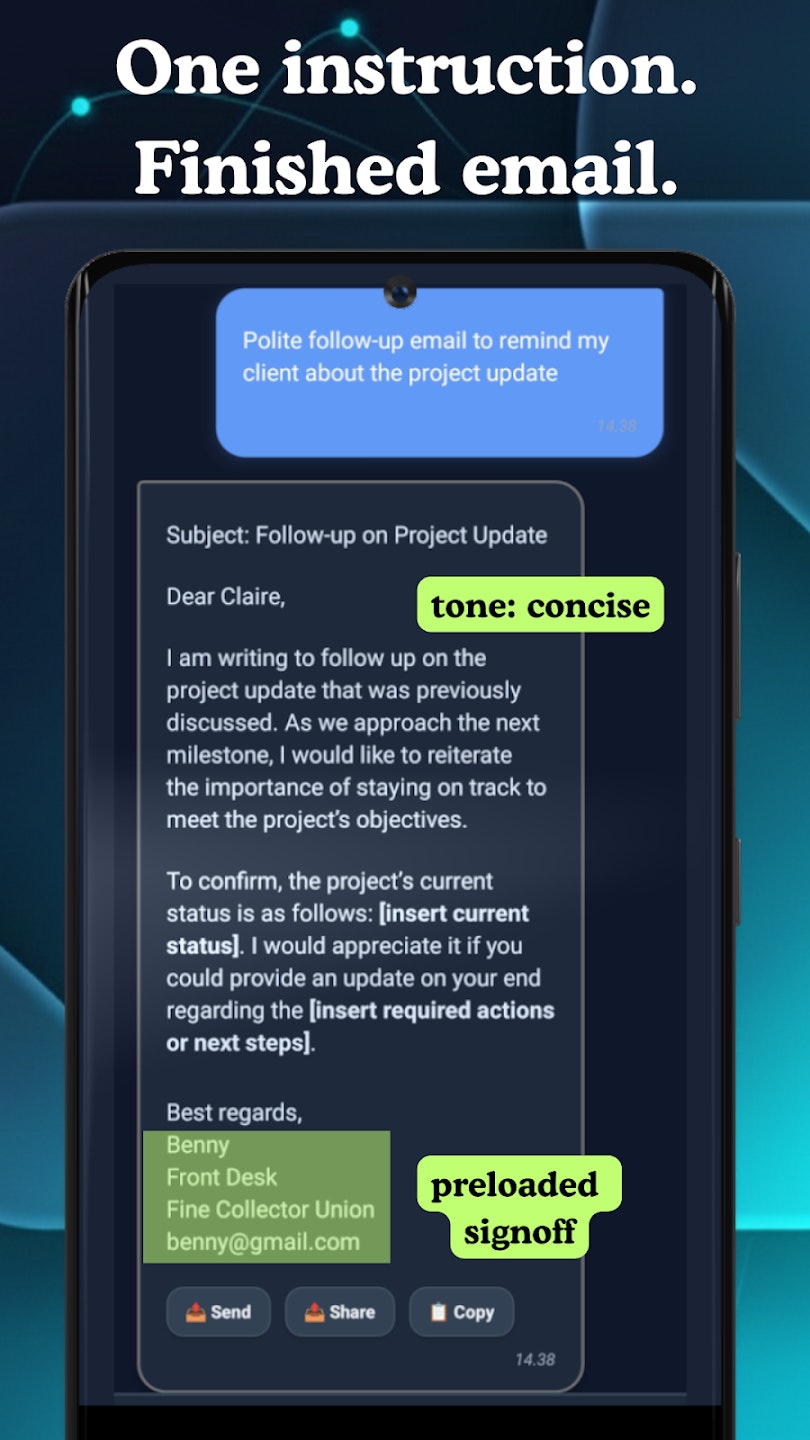 AI Email Reply - Admin Killer screenshot 5