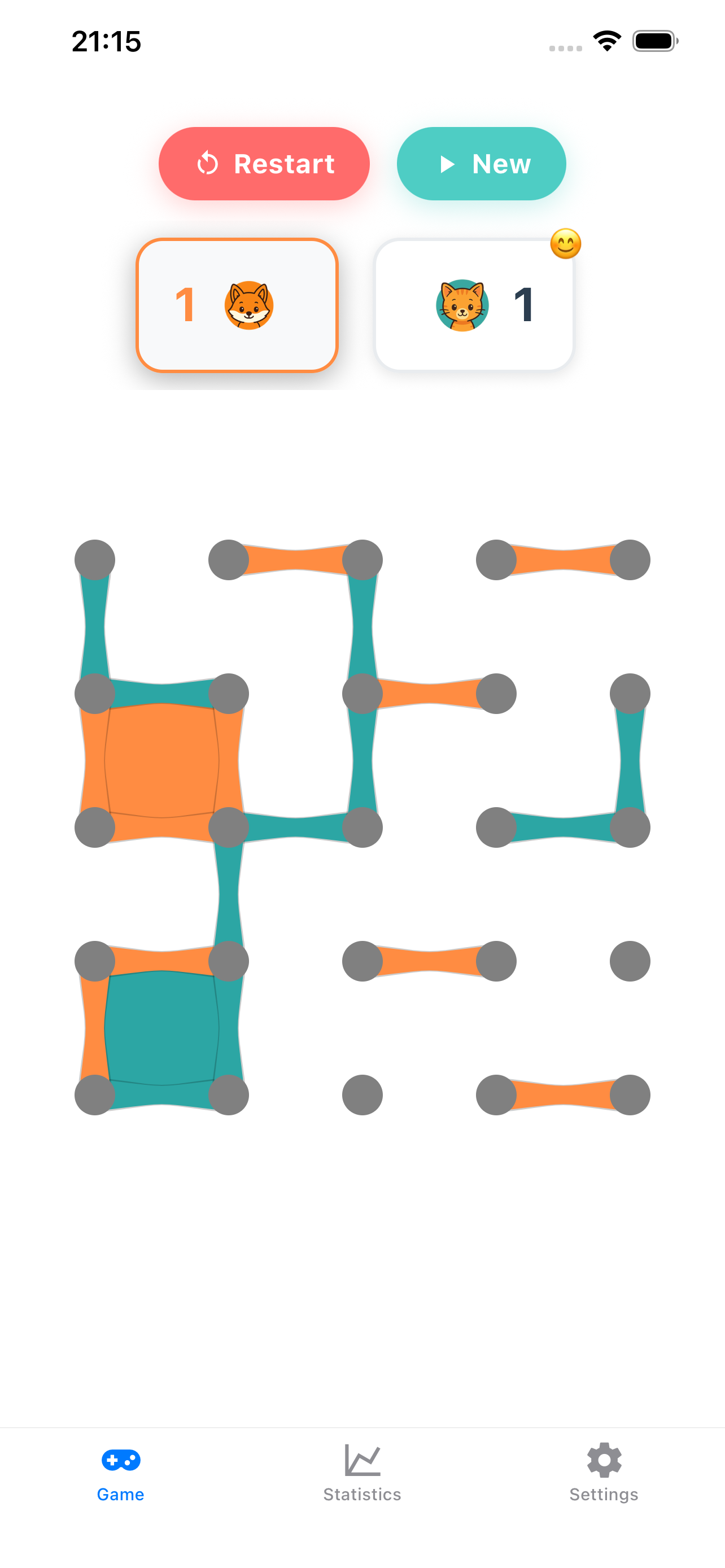 A fresh look at the classic Dots & Boxes screenshot 2