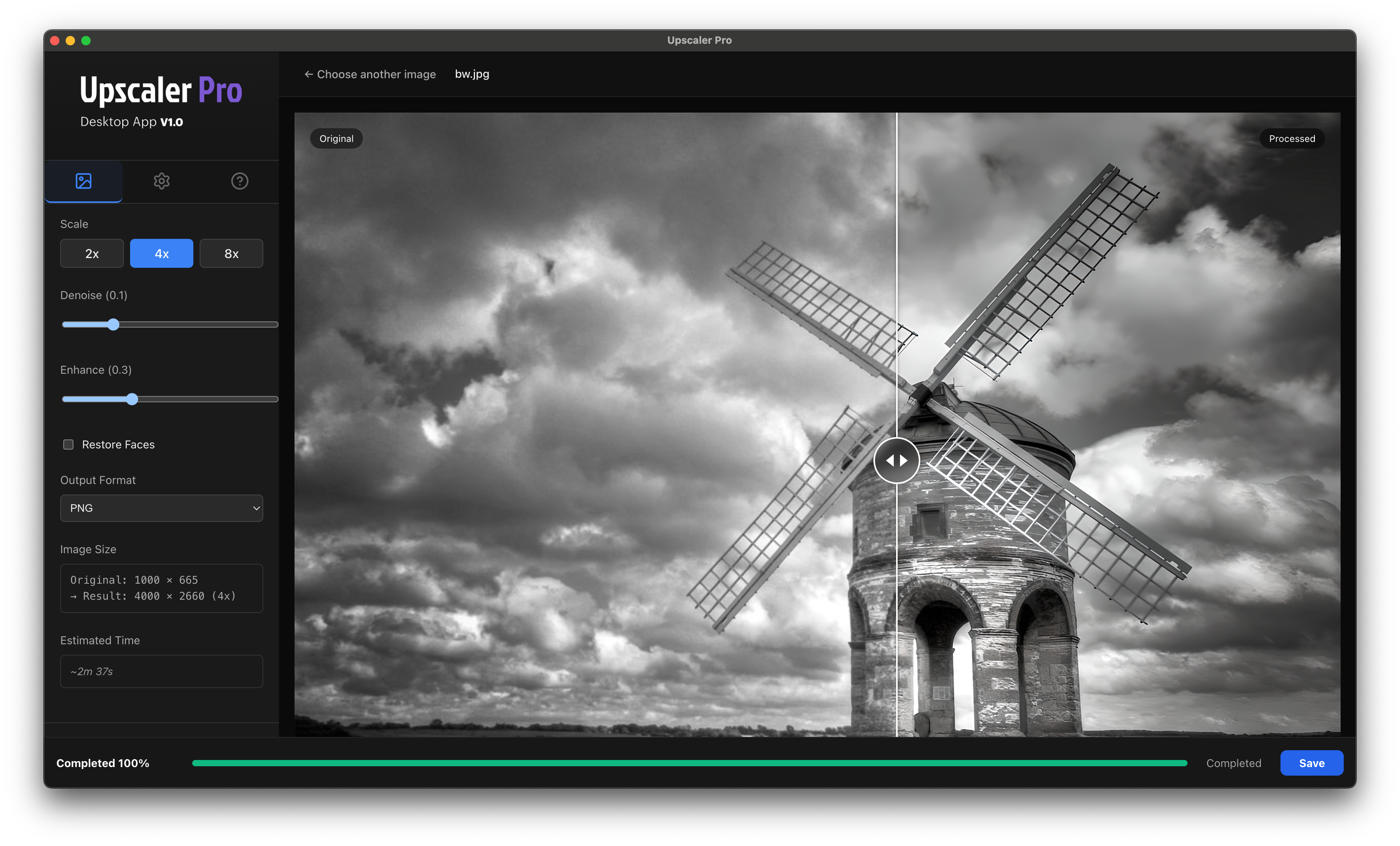 UpscalerPro - AI upscaling desktop app screenshot 2