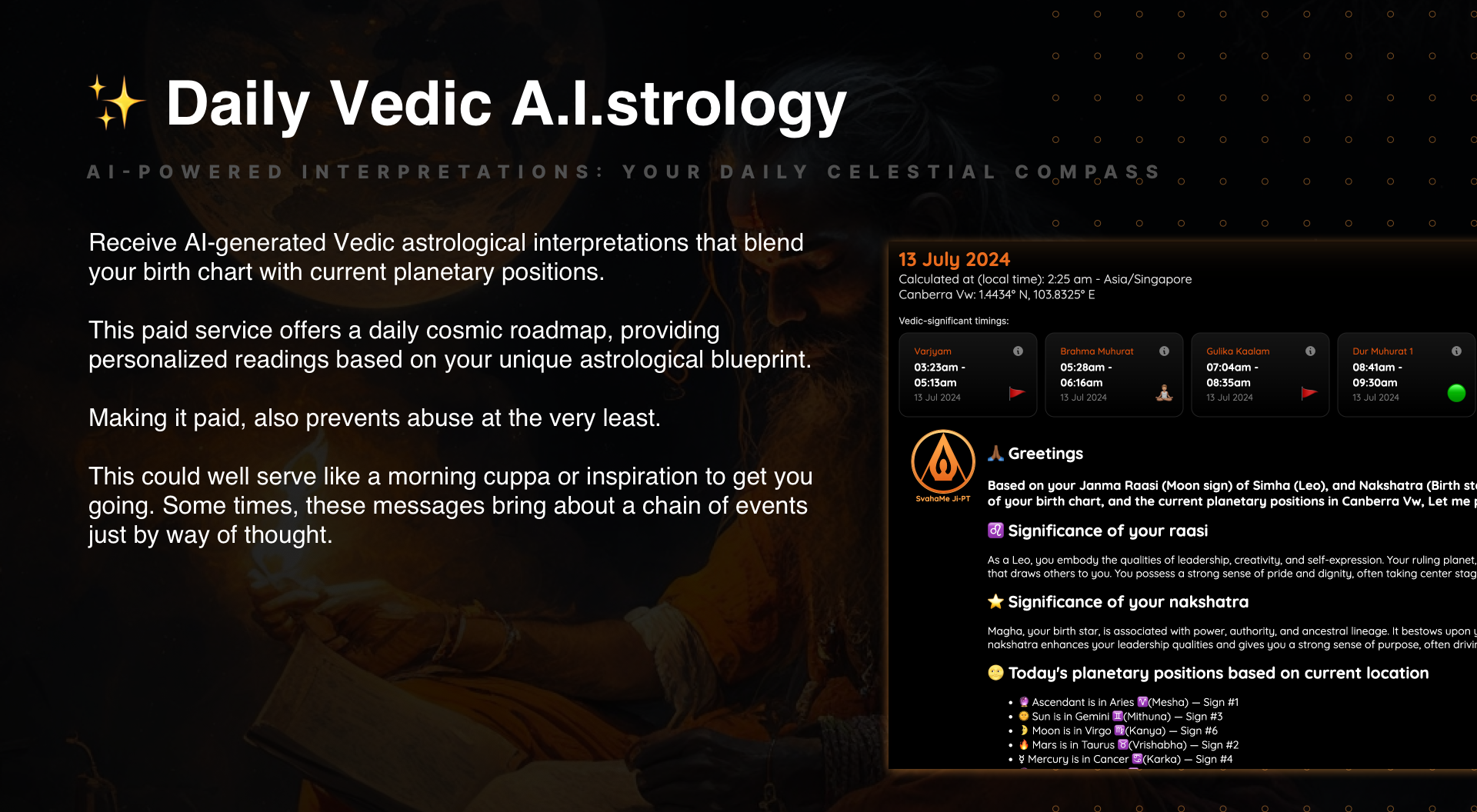 SvahaMe.ai | AI-Powered Vedic Tools screenshot 4