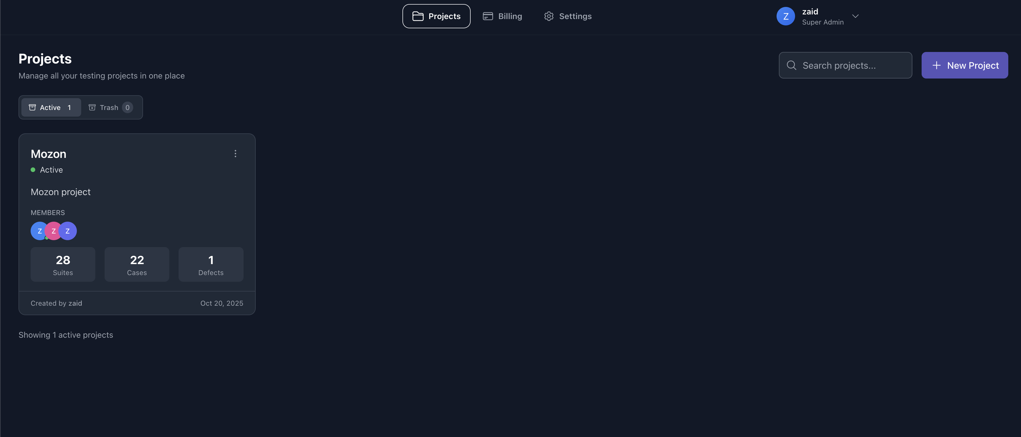 TestCircle screenshot 2