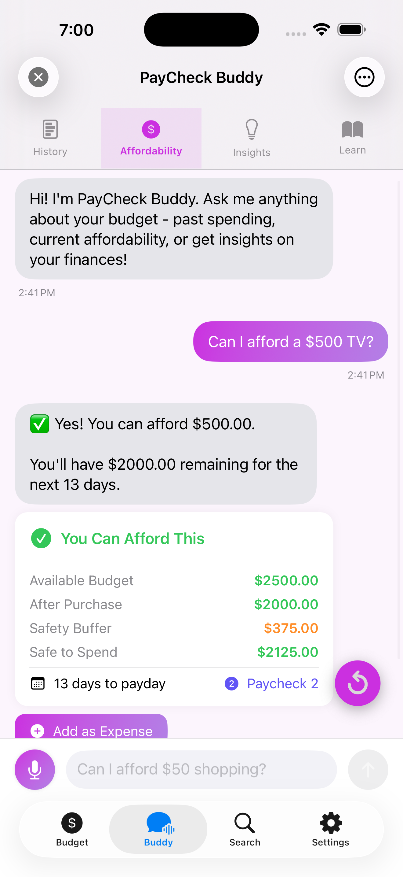 PayCheck Budget screenshot 5