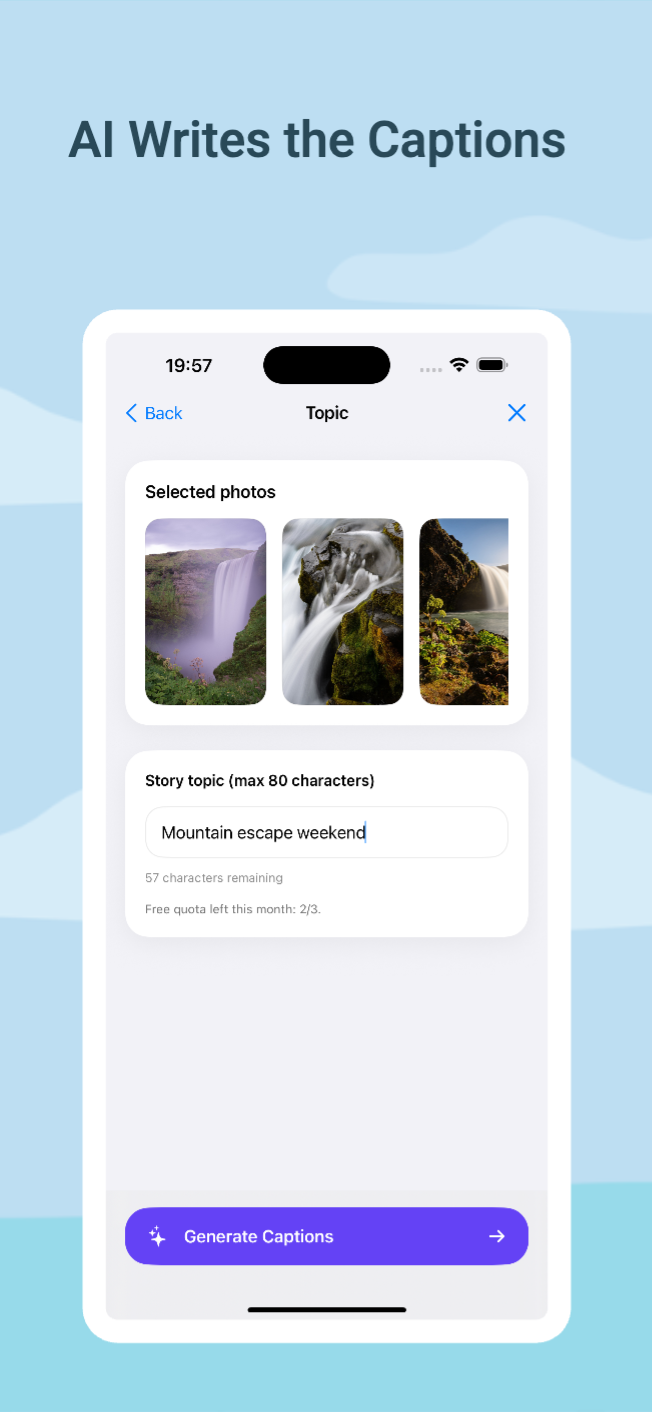 Capto: AI photo stories for IG screenshot 3