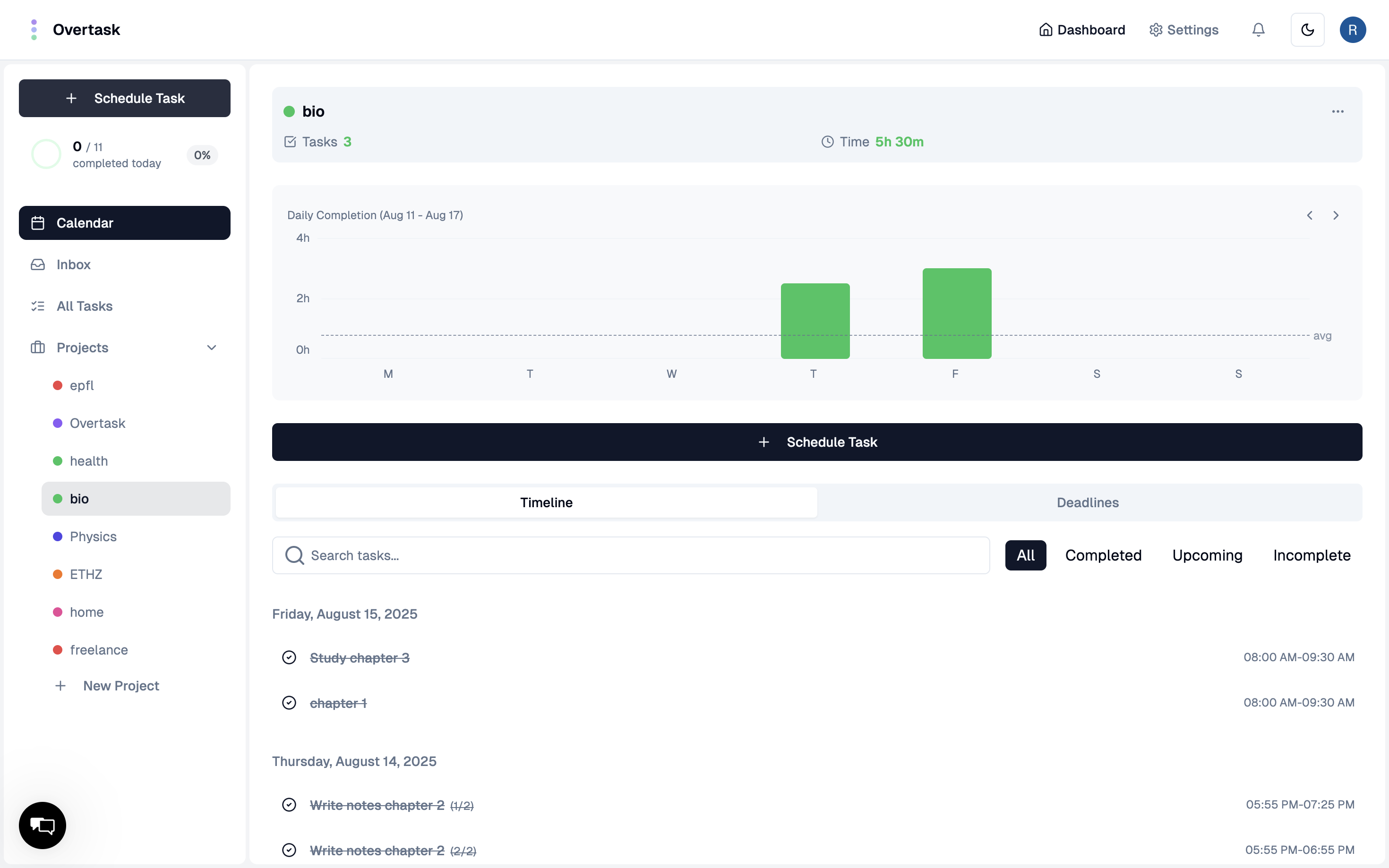 Overtask screenshot 4