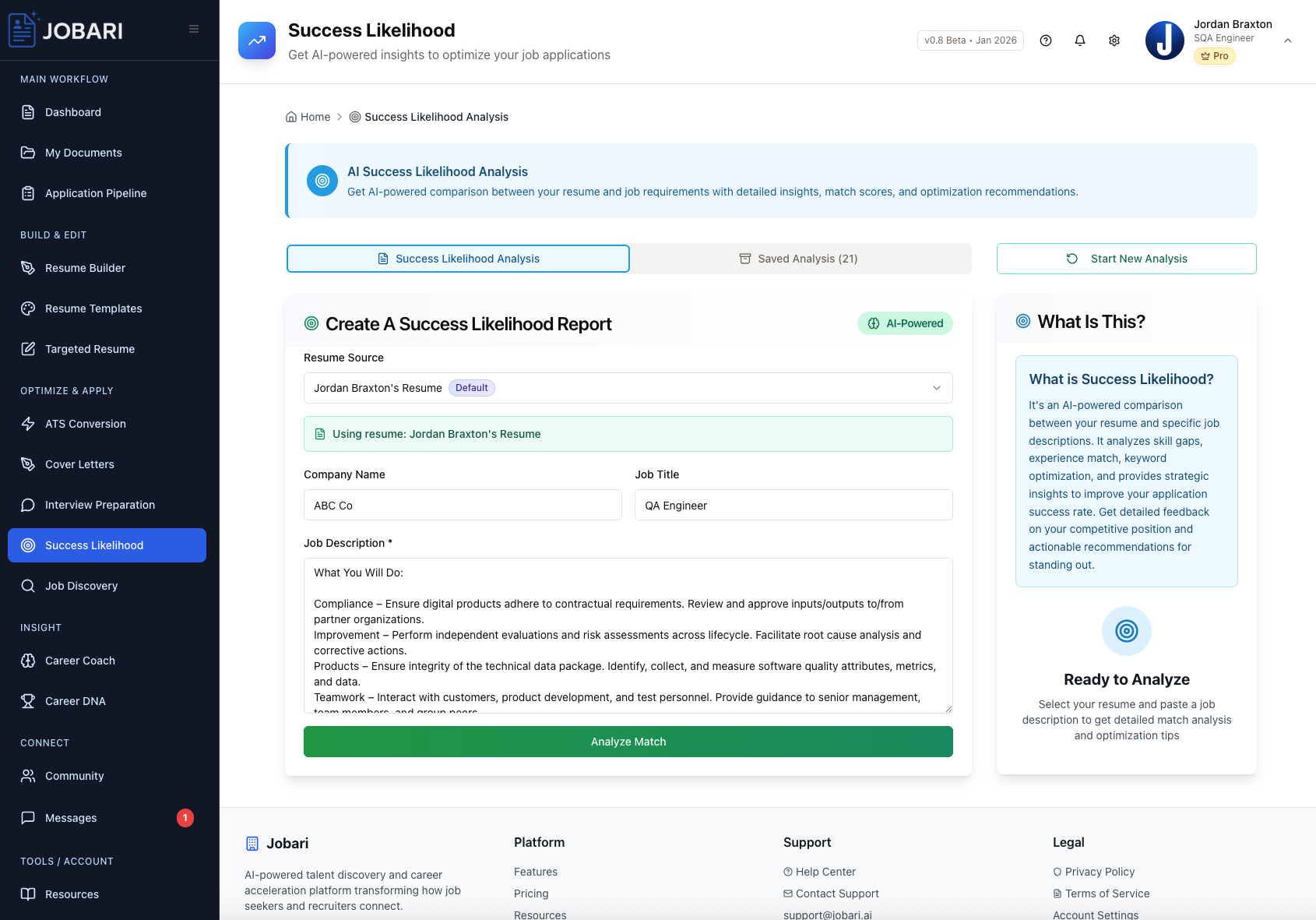 Jobari - Tools for a Smarter Job Search screenshot 14