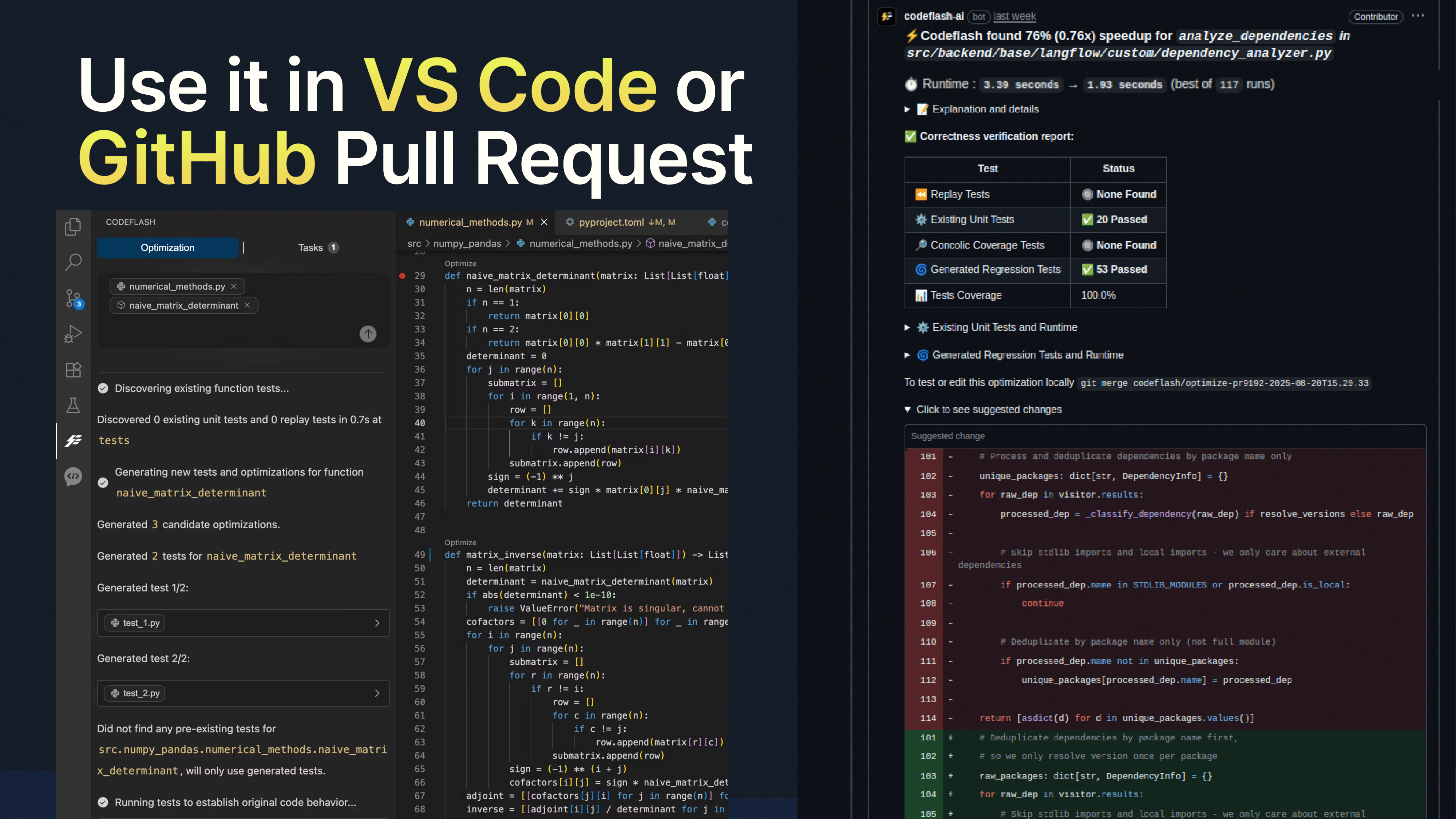 Codeflash screenshot 2