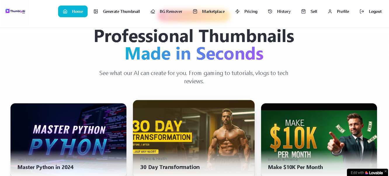 thumblyai screenshot 2