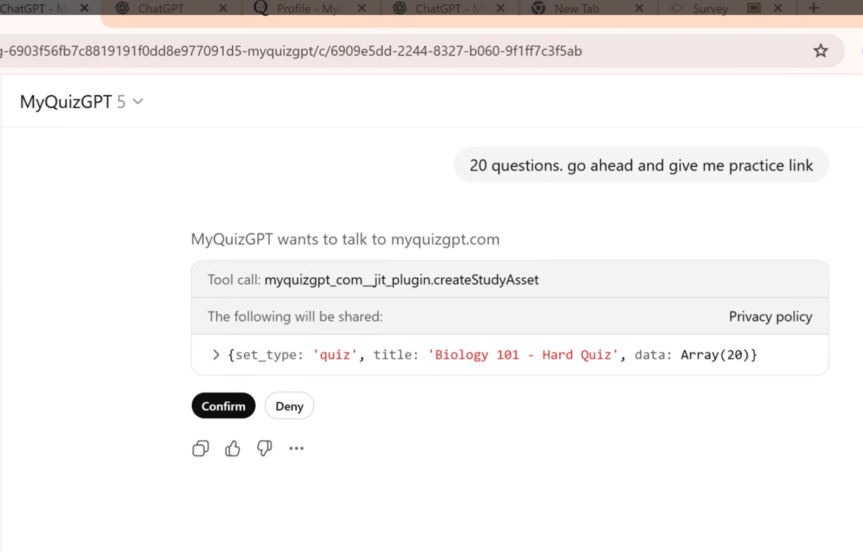 MyQuizGPT screenshot 3