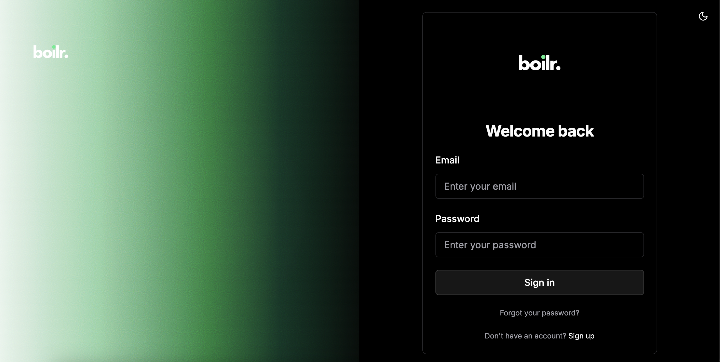 boilr. screenshot 1