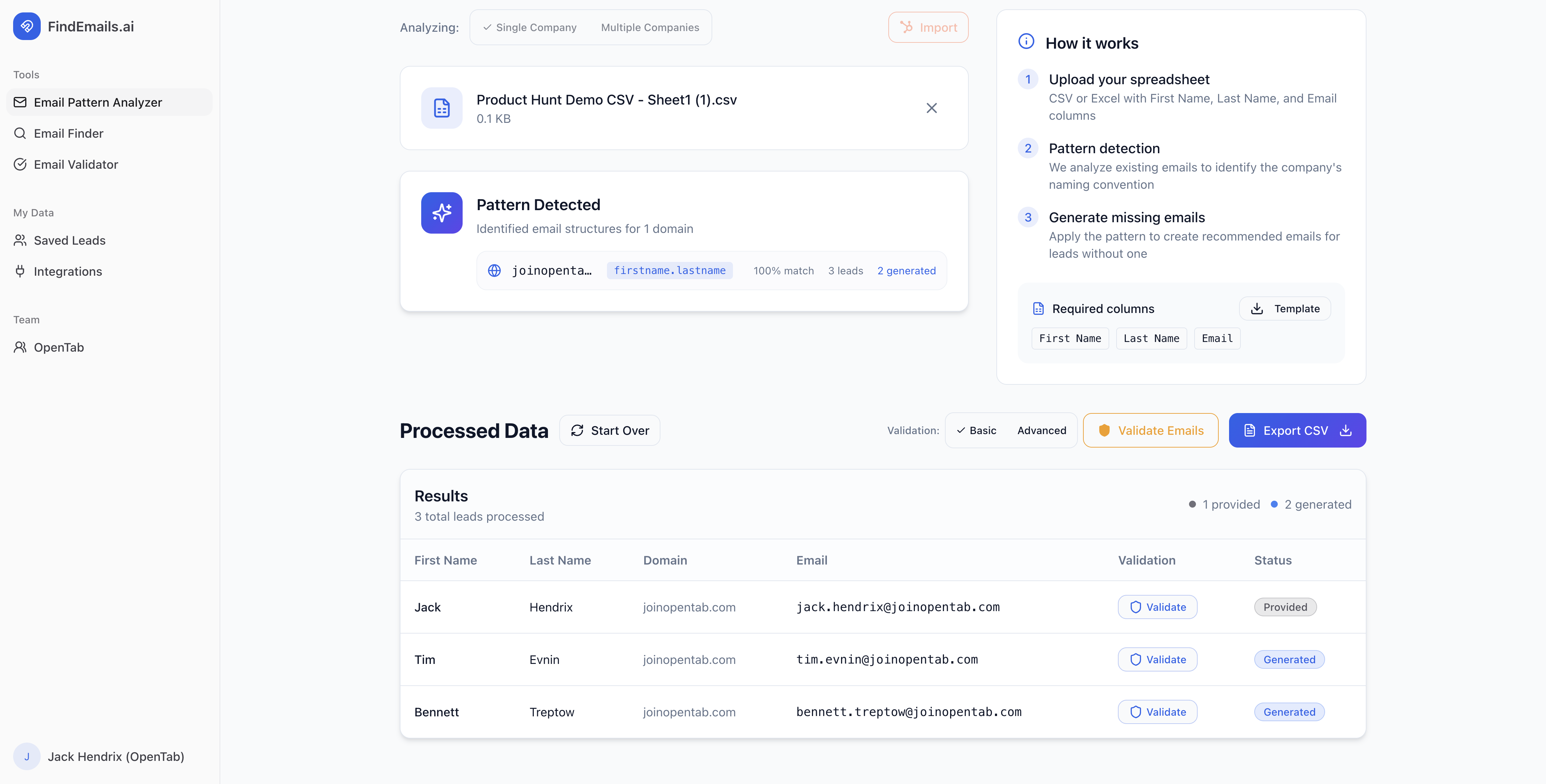 FindEmails.ai screenshot 3