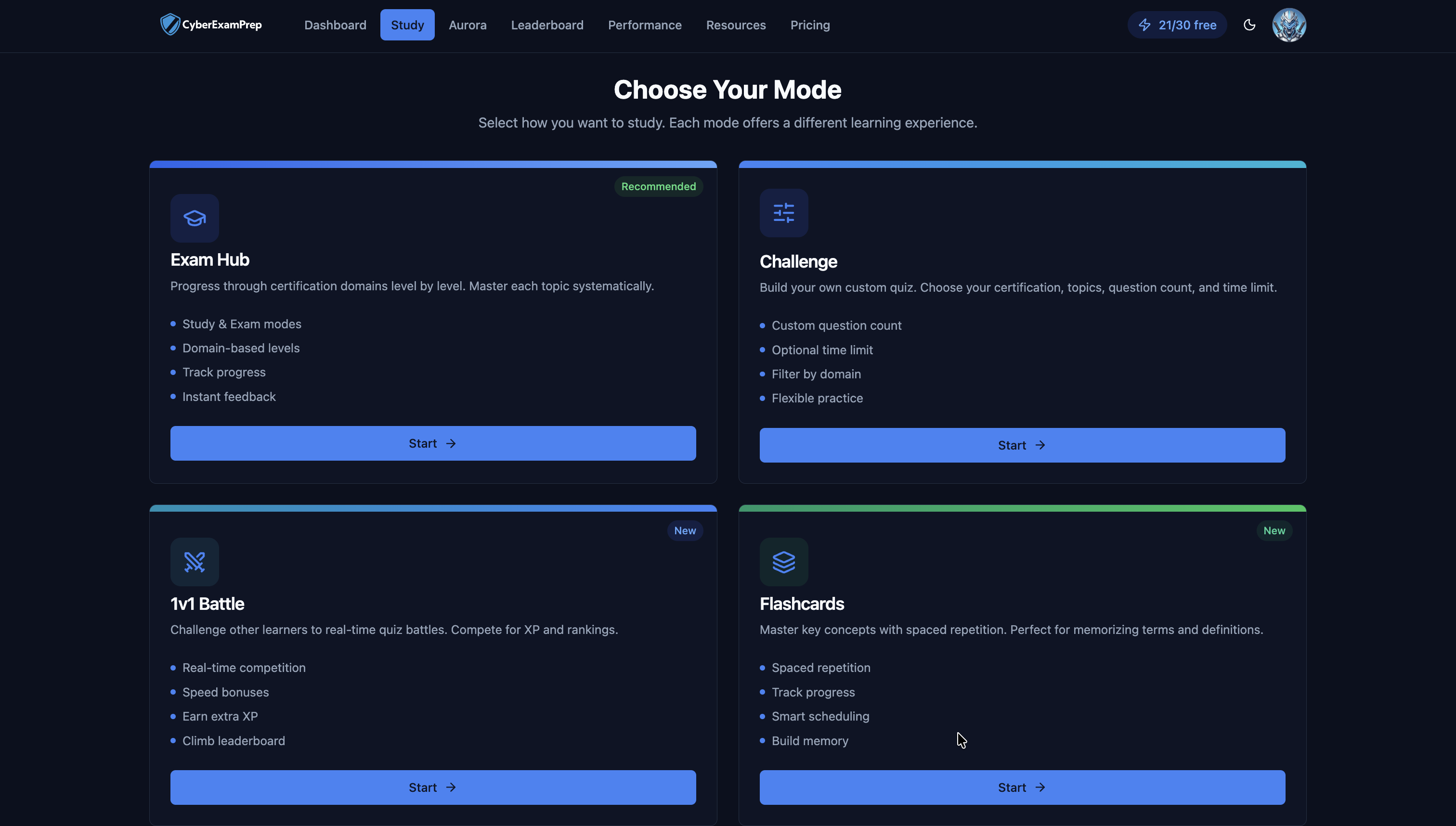 CyberExamPrep screenshot 2