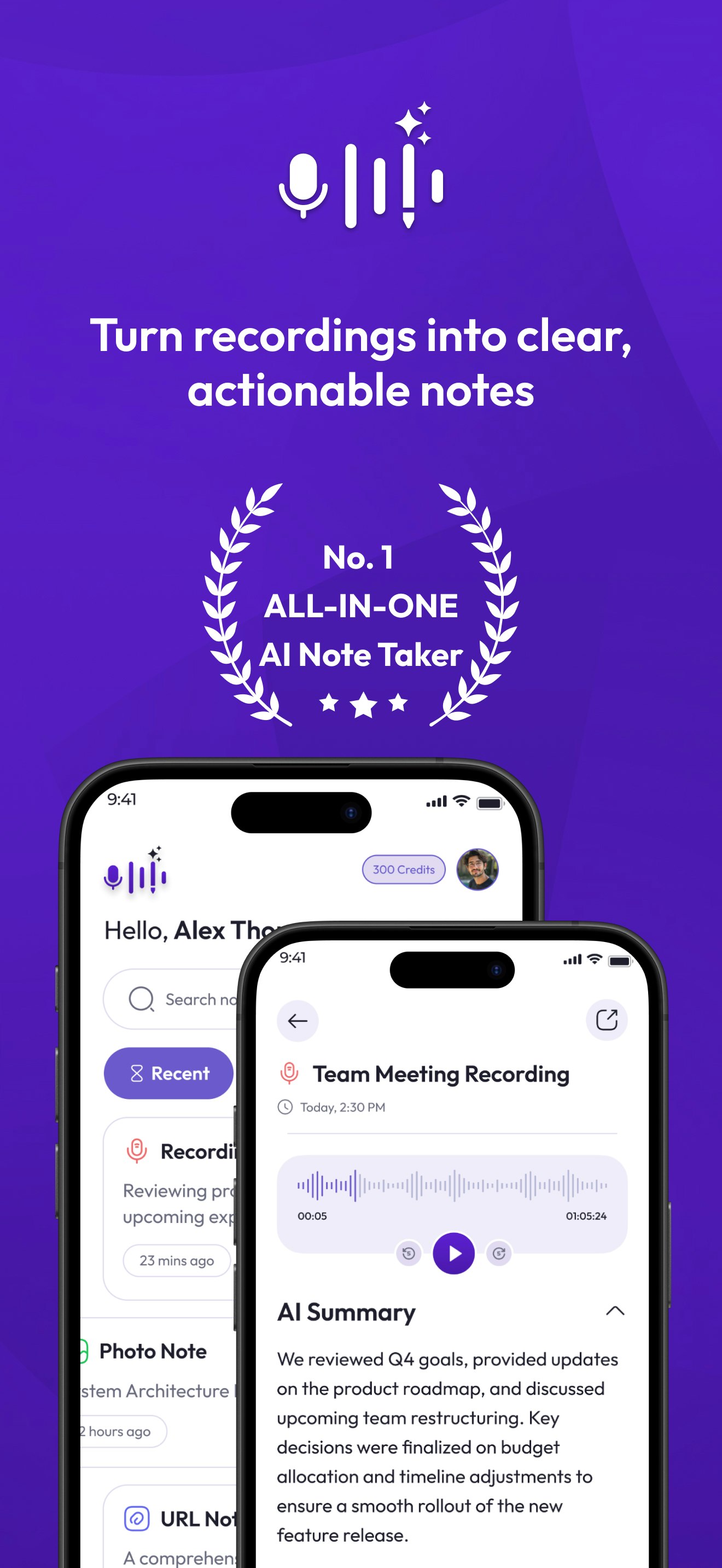 NotterAI - AI Note Taker screenshot 2