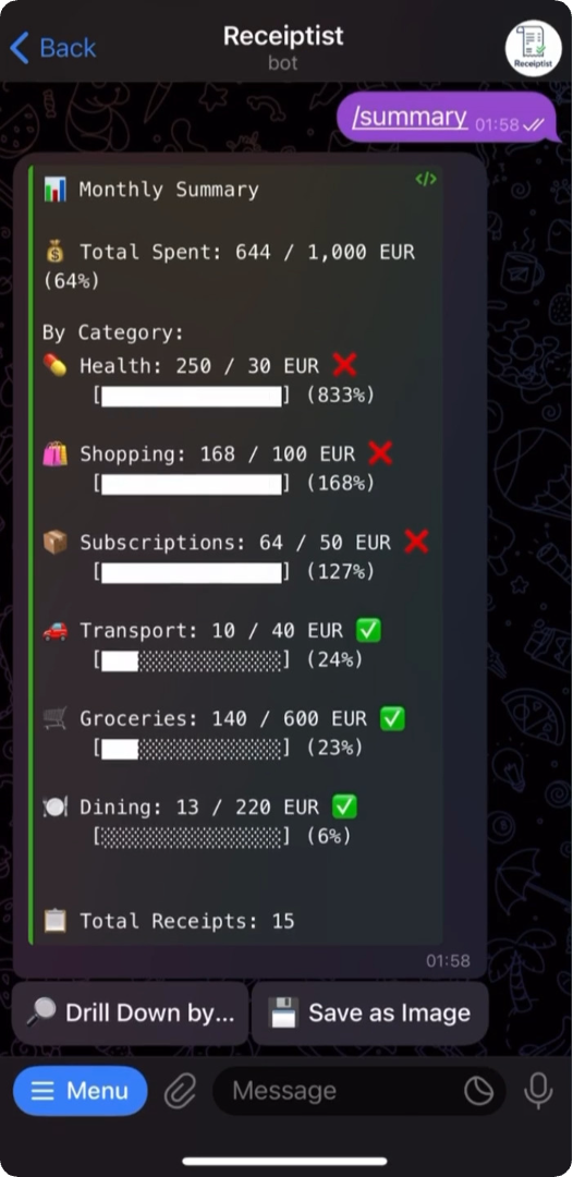 Receiptist screenshot 5
