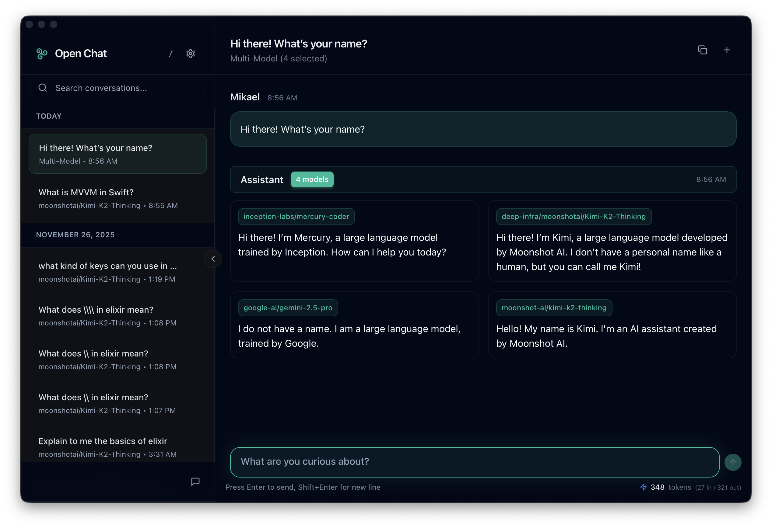 Open Chat screenshot 2