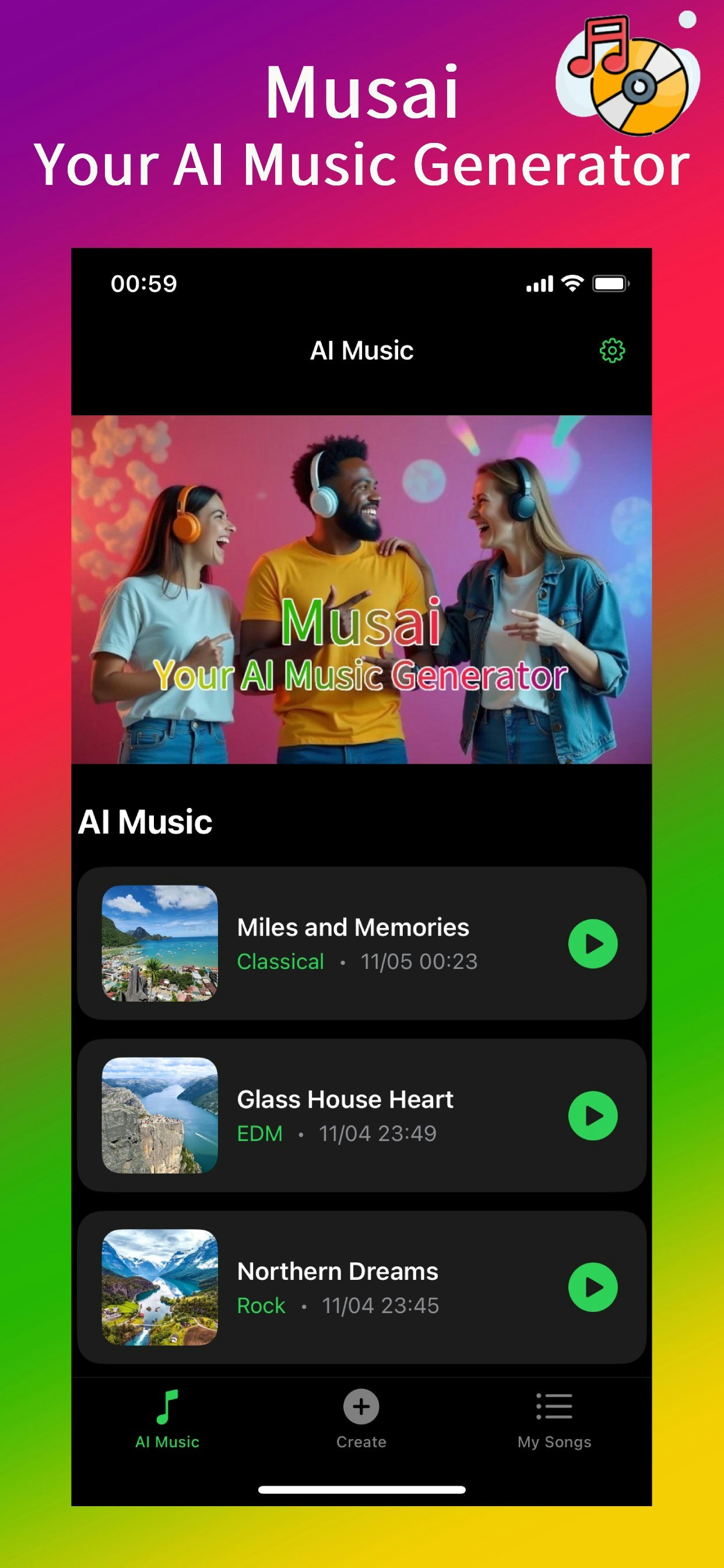 Musai-AI Music Generator screenshot 1
