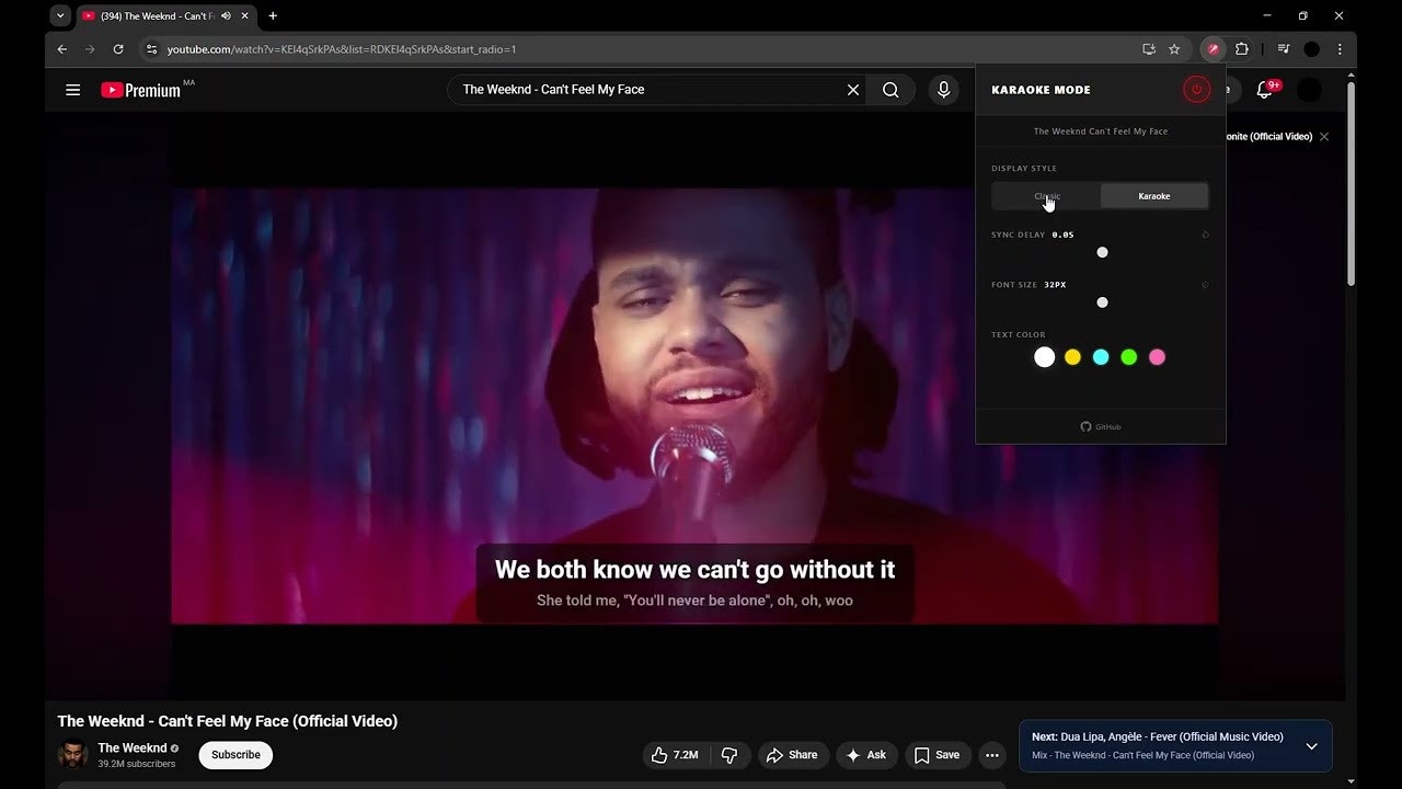 YouTube Karaoke - Synced Lyrics screenshot 1