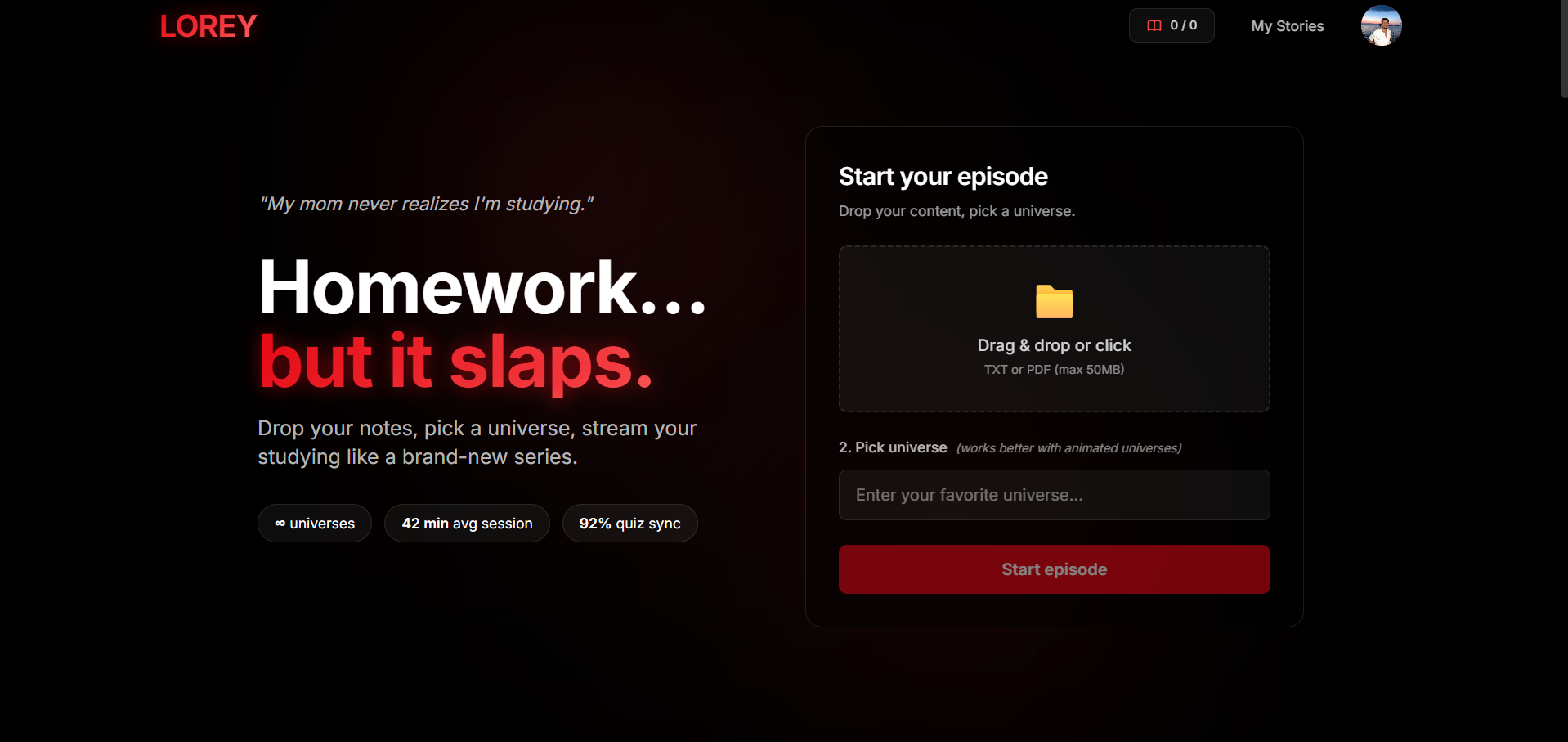 Turn your notes into your favorite show! screenshot 1
